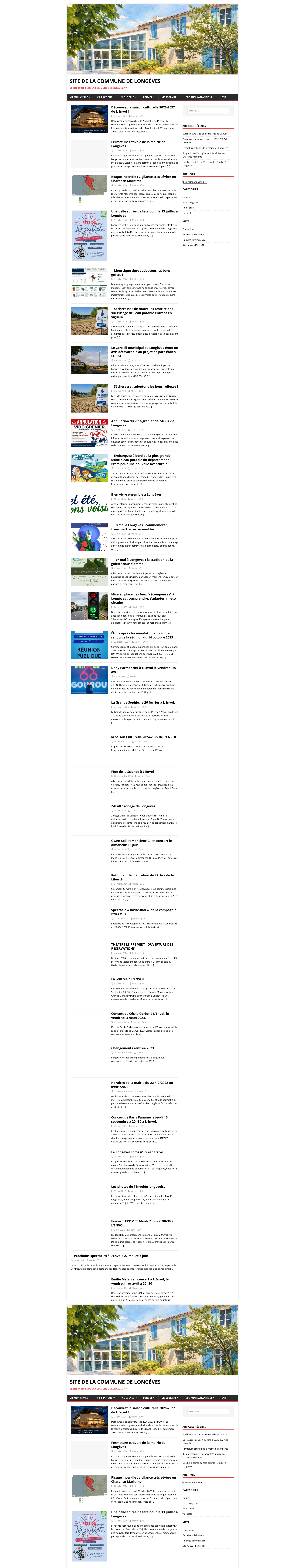 Aperçu du site
