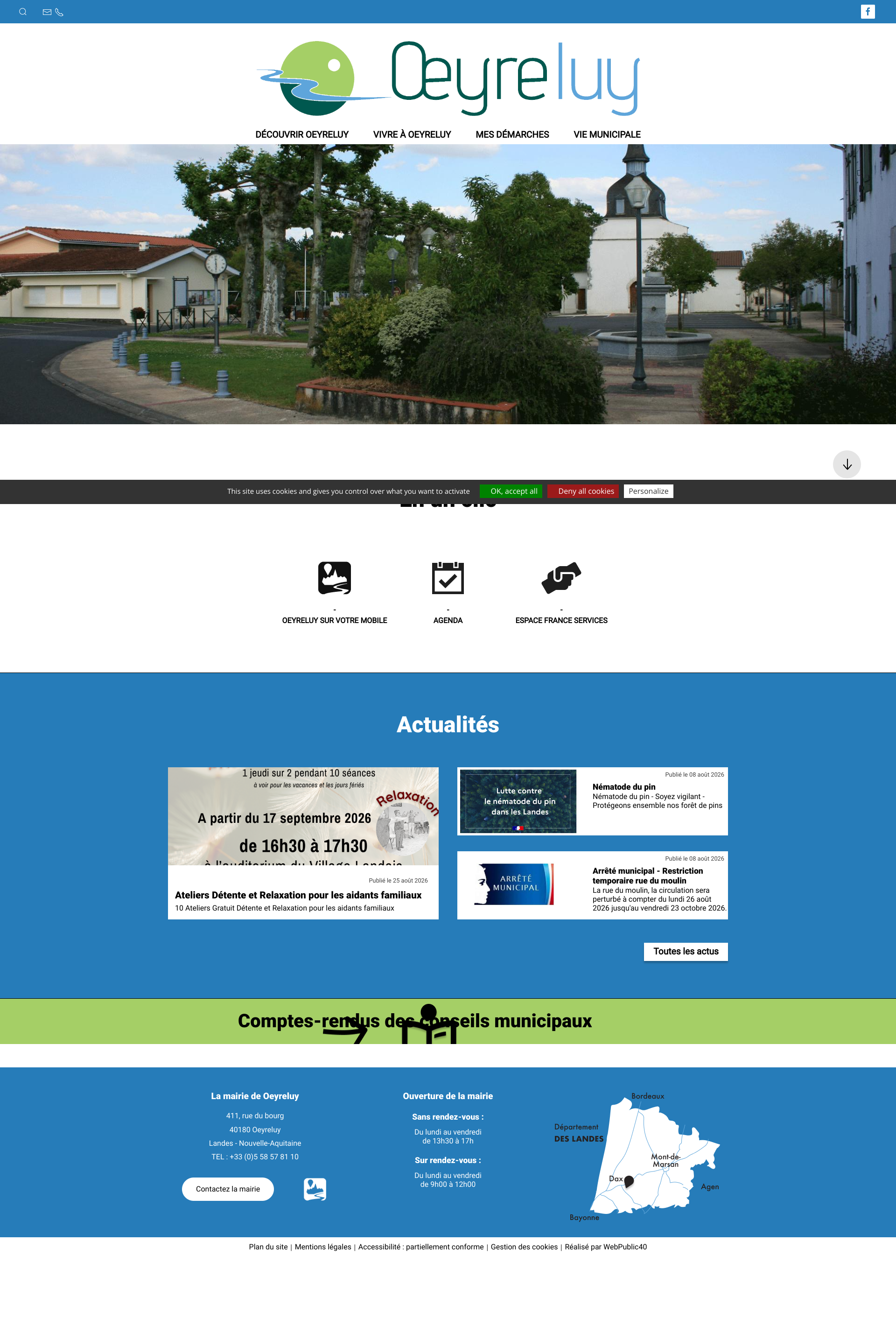 Aperçu du site