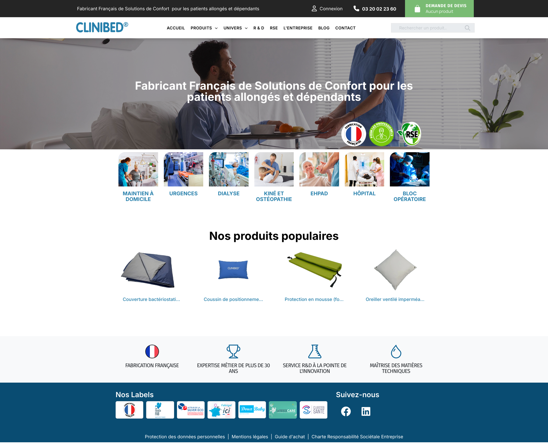 Aperçu du site