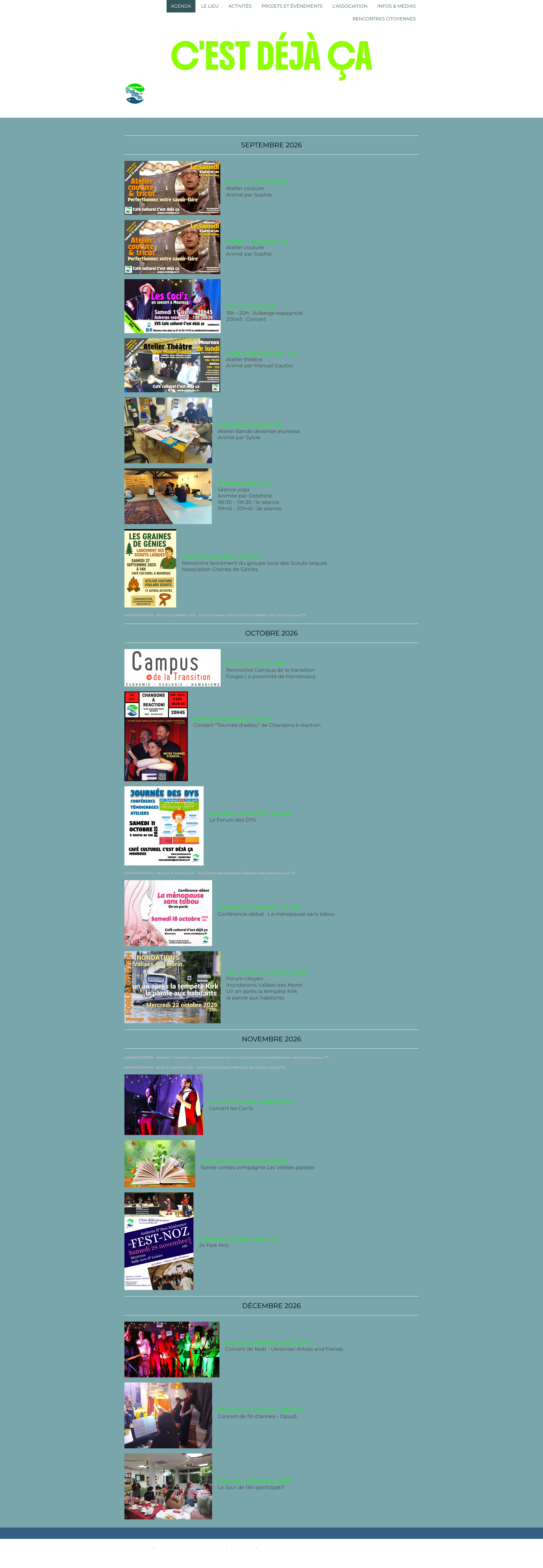 Aperçu du site