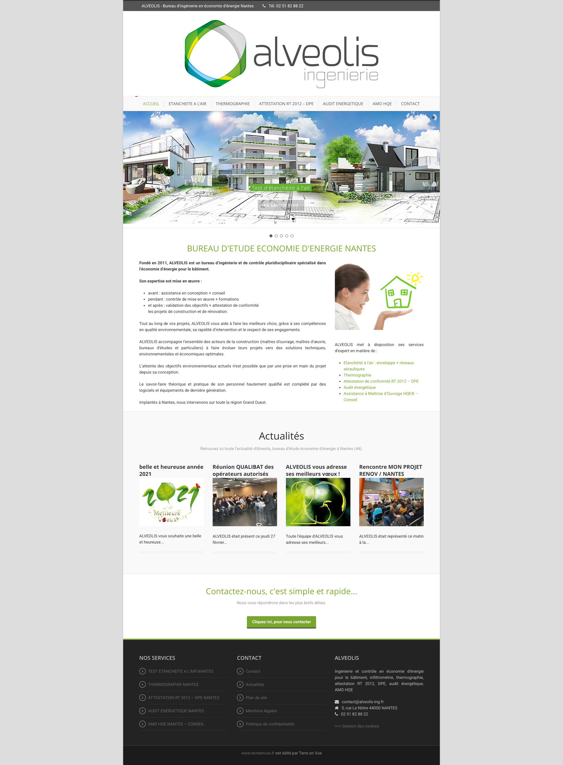 Aperçu du site