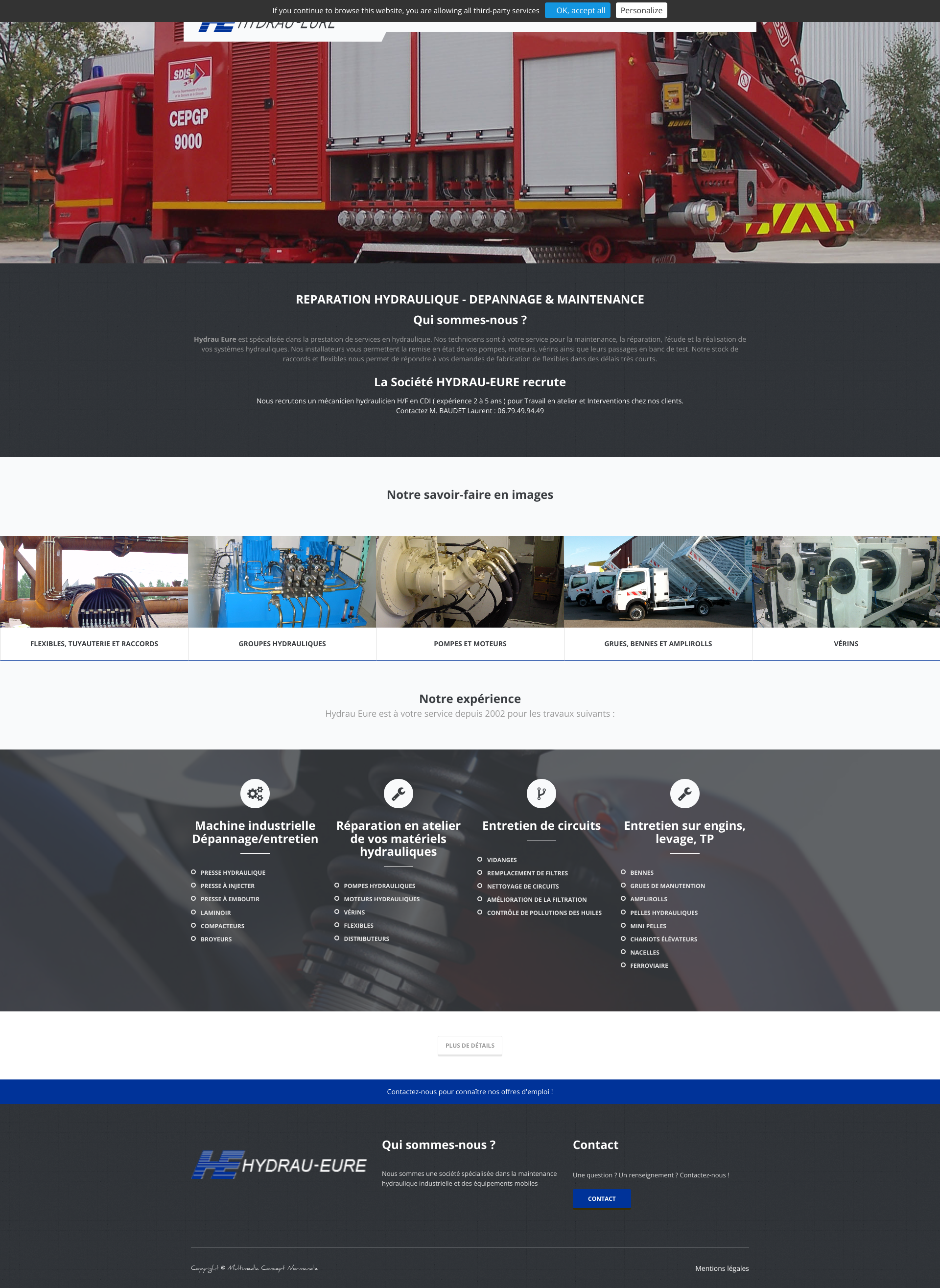 Aperçu du site