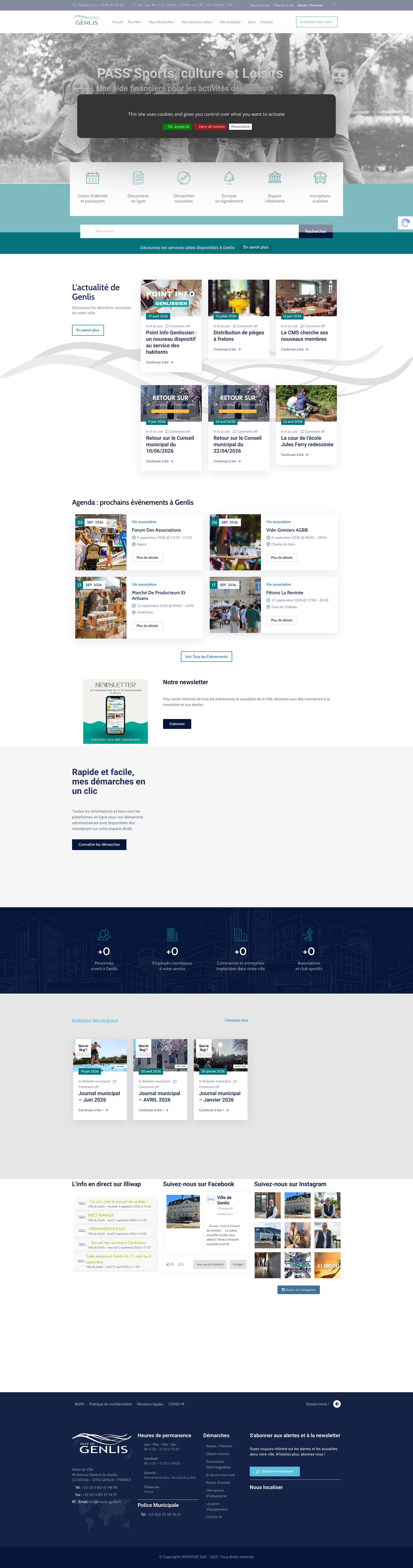 Aperçu du site