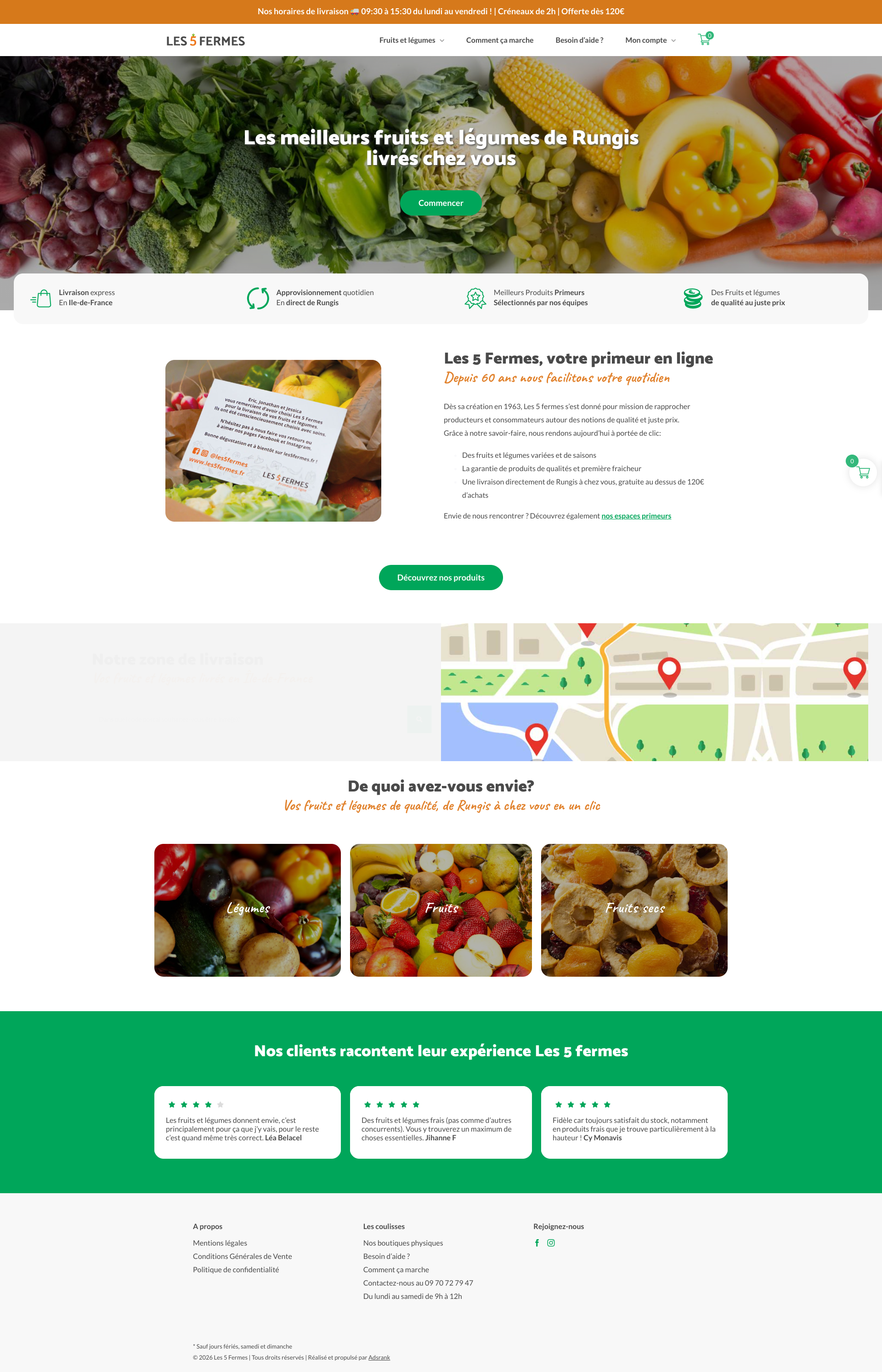 Aperçu du site