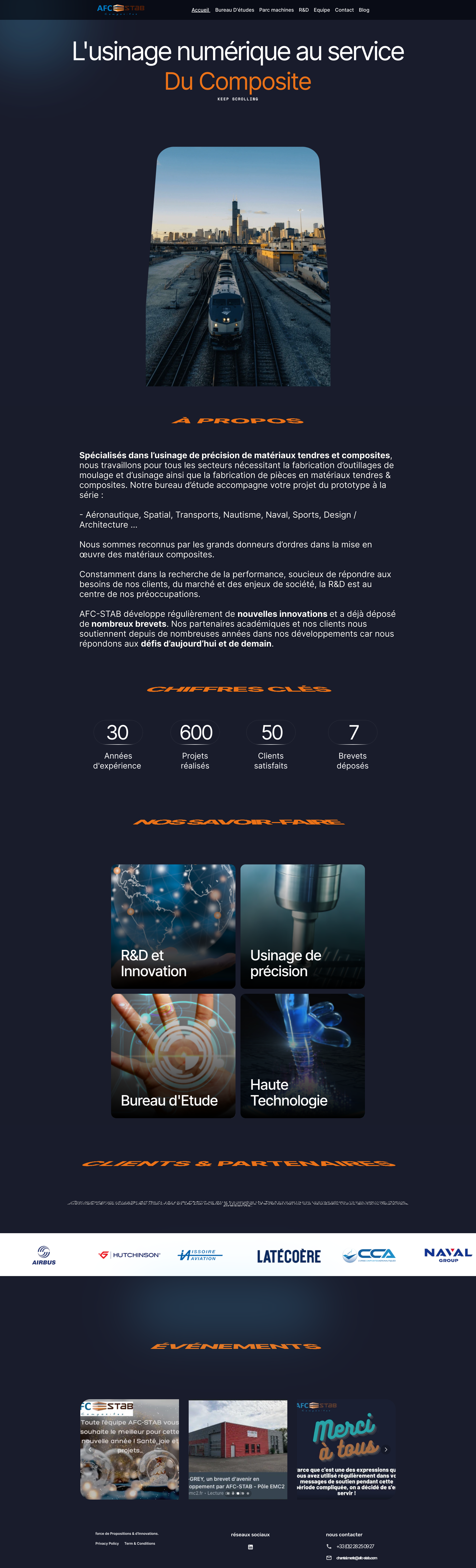 Aperçu du site