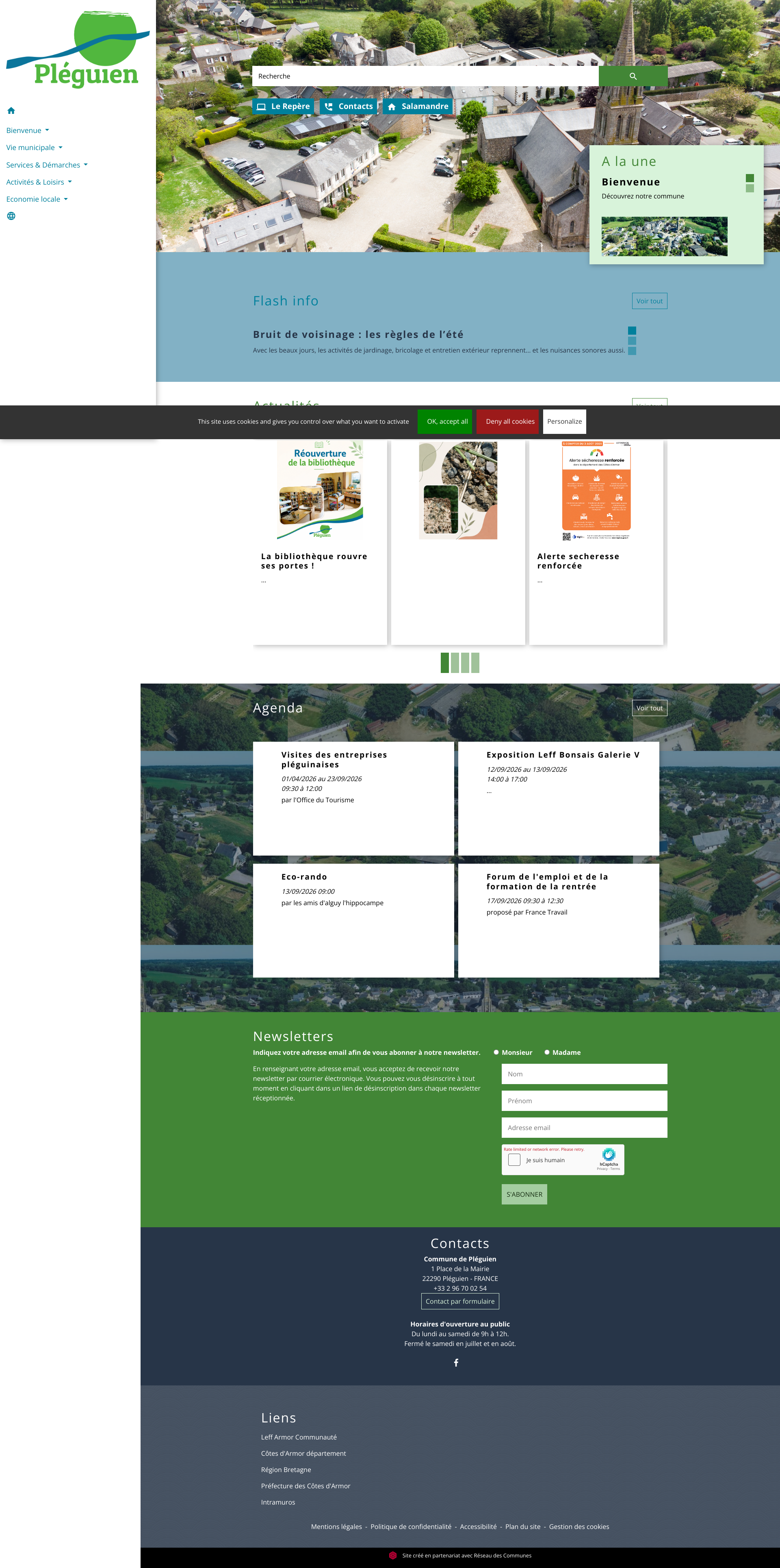 Aperçu du site