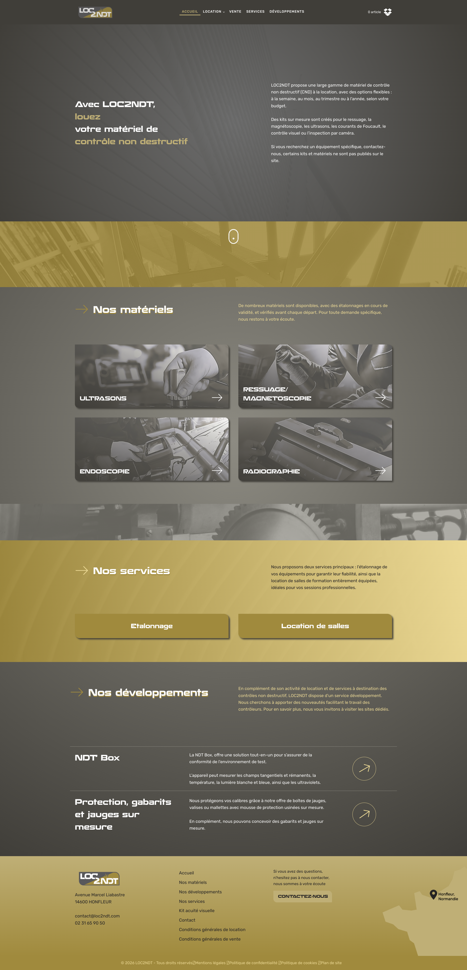 Aperçu du site