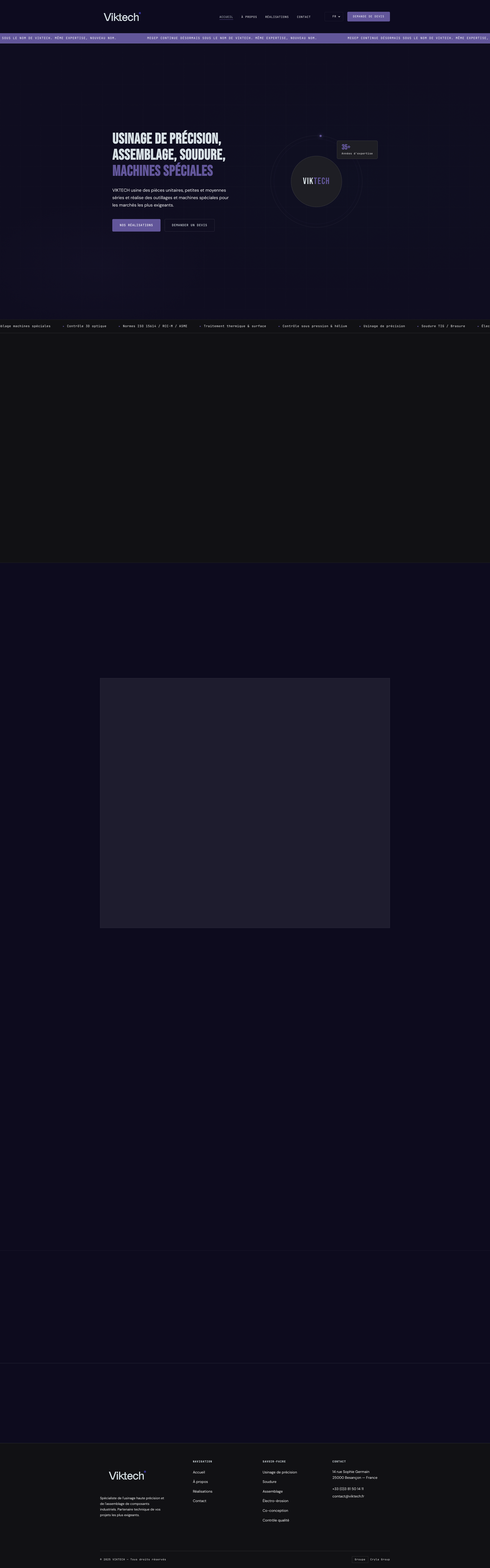 Aperçu du site