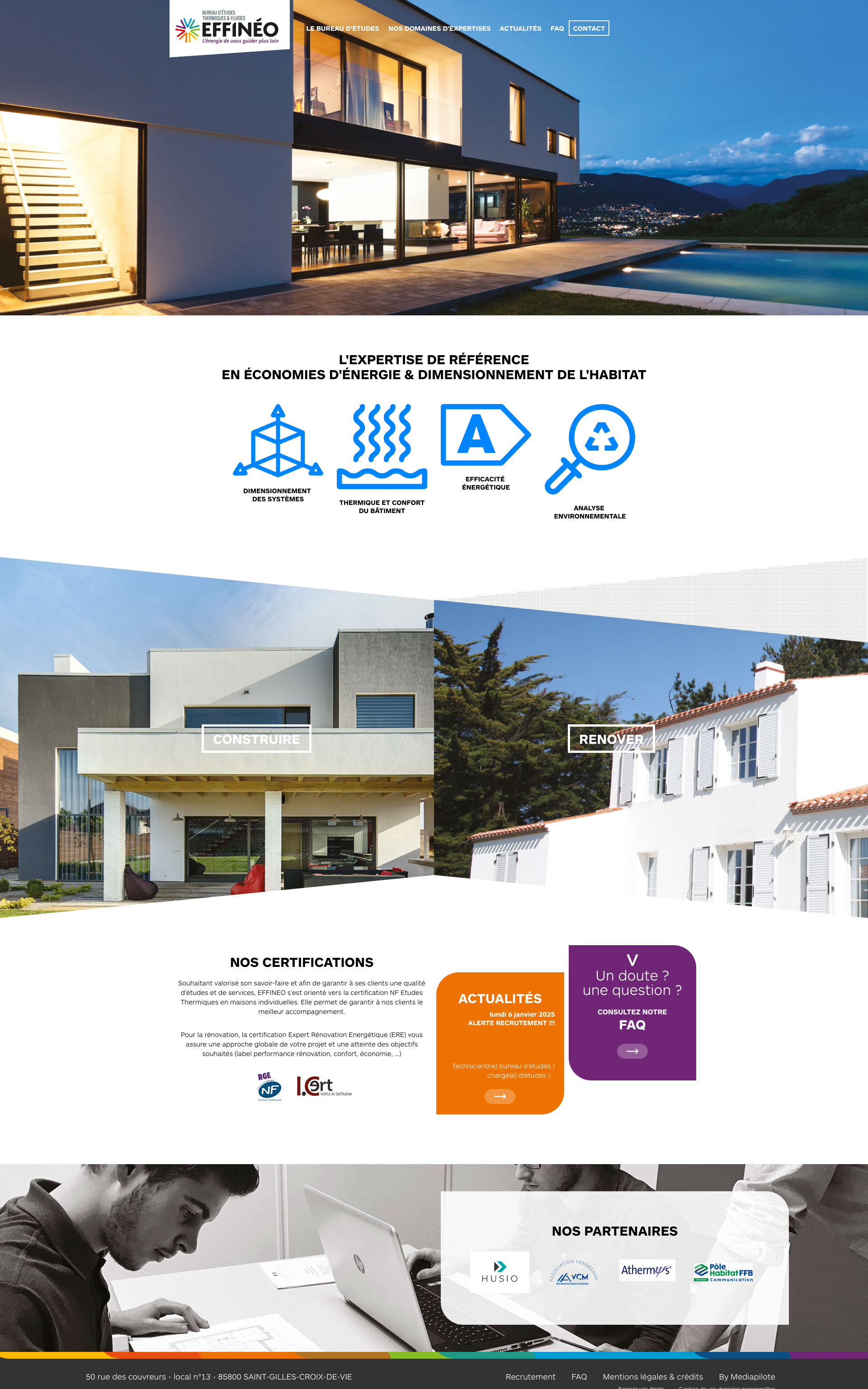 Aperçu du site