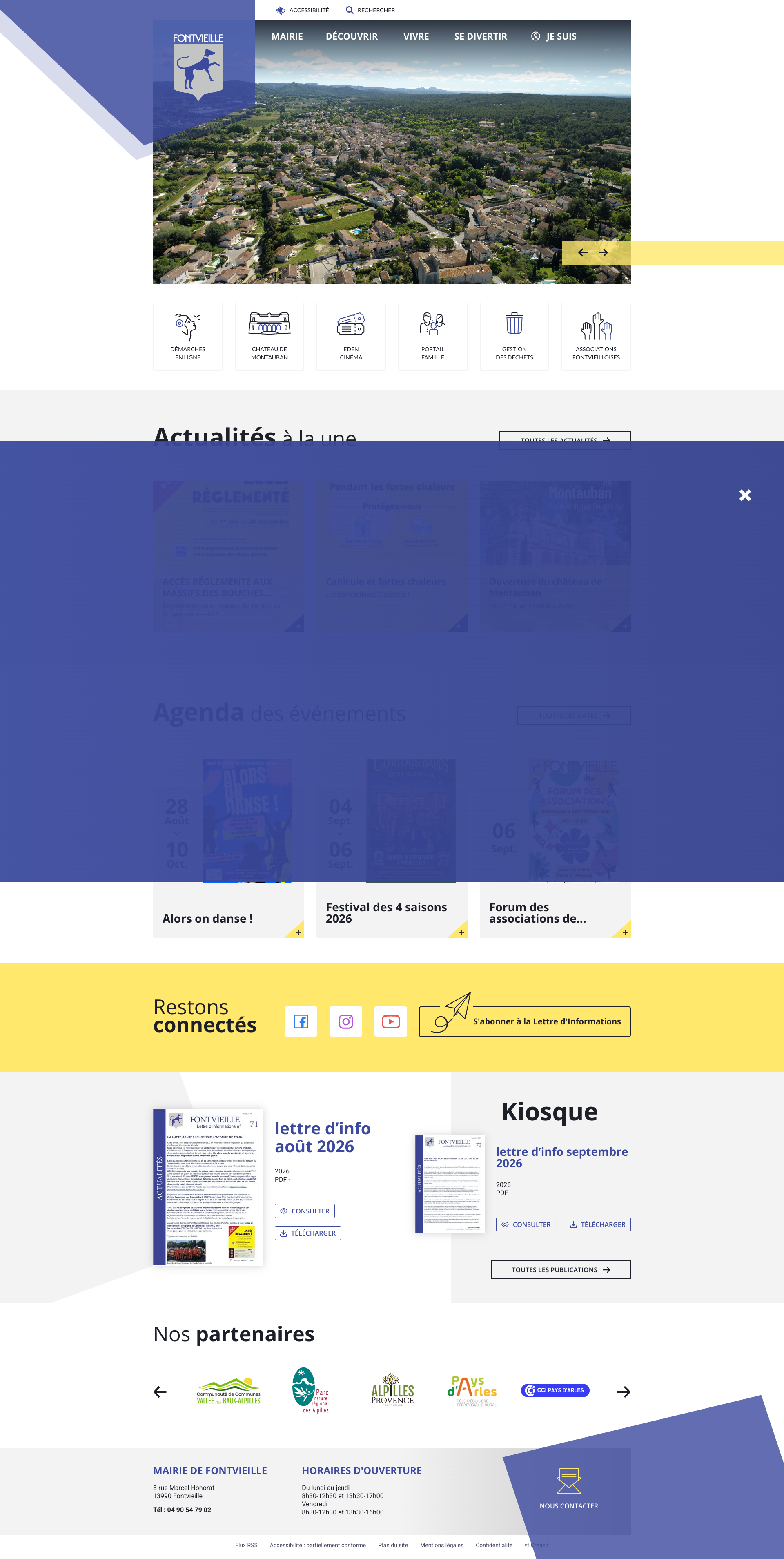 Aperçu du site