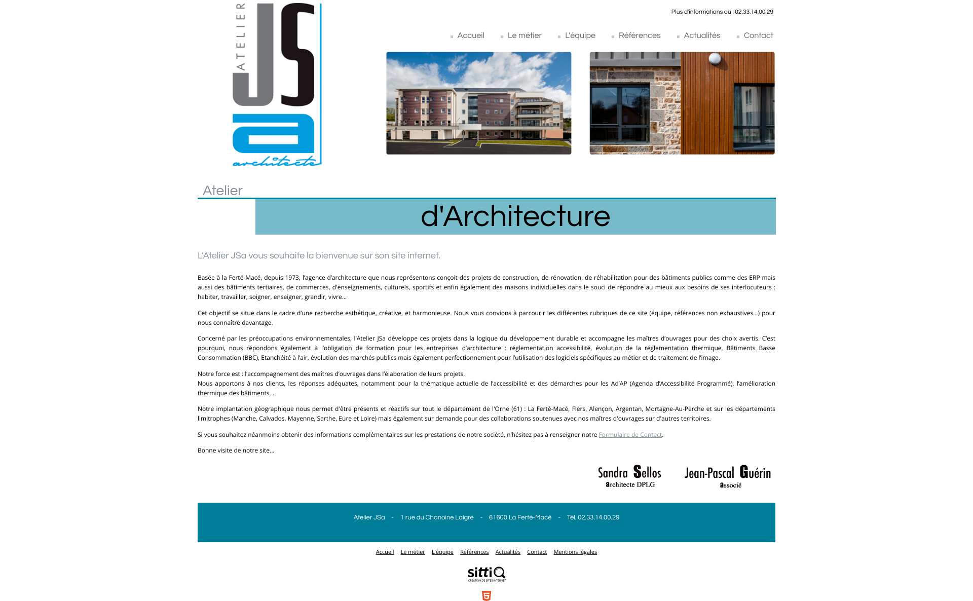 Aperçu du site