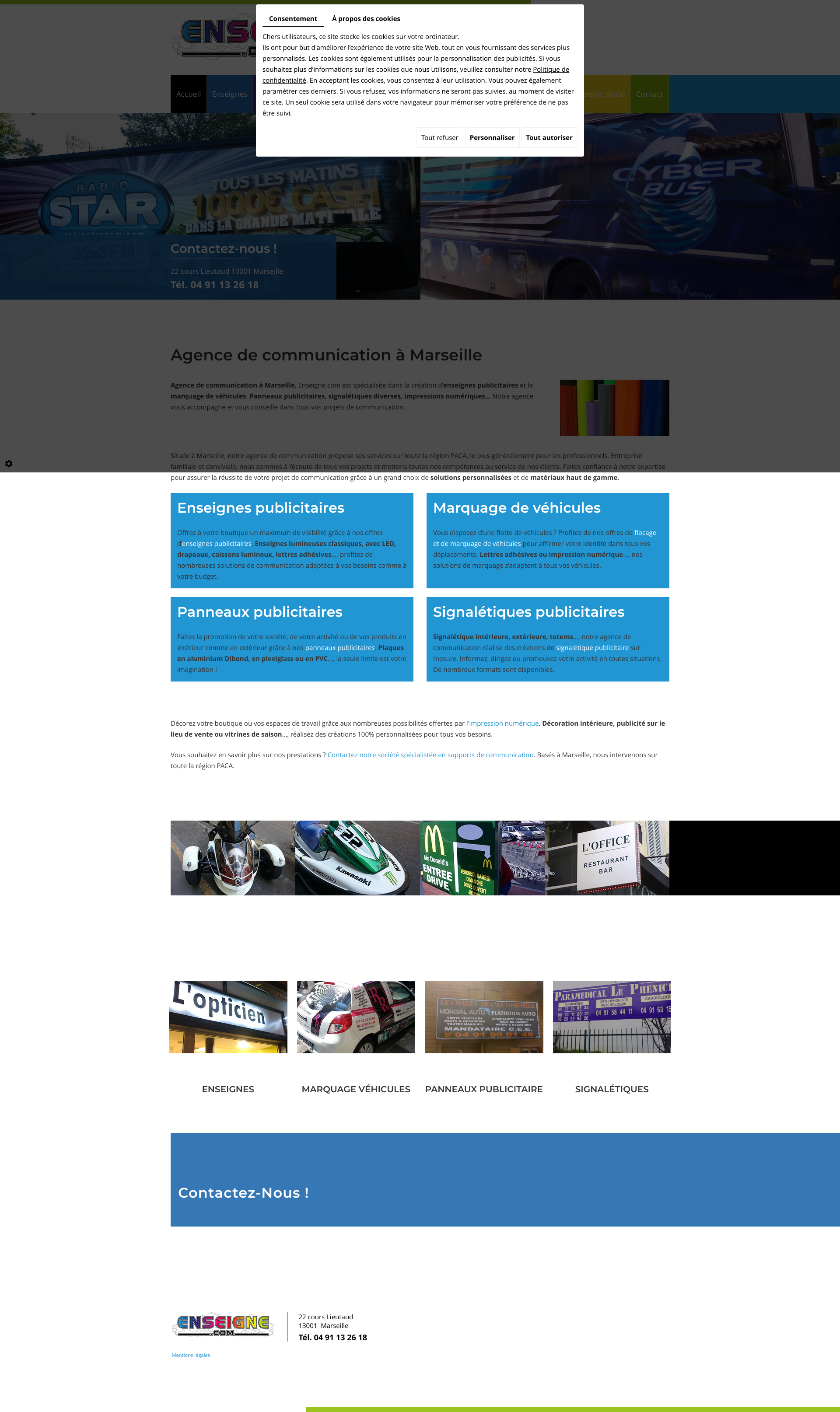 Aperçu du site