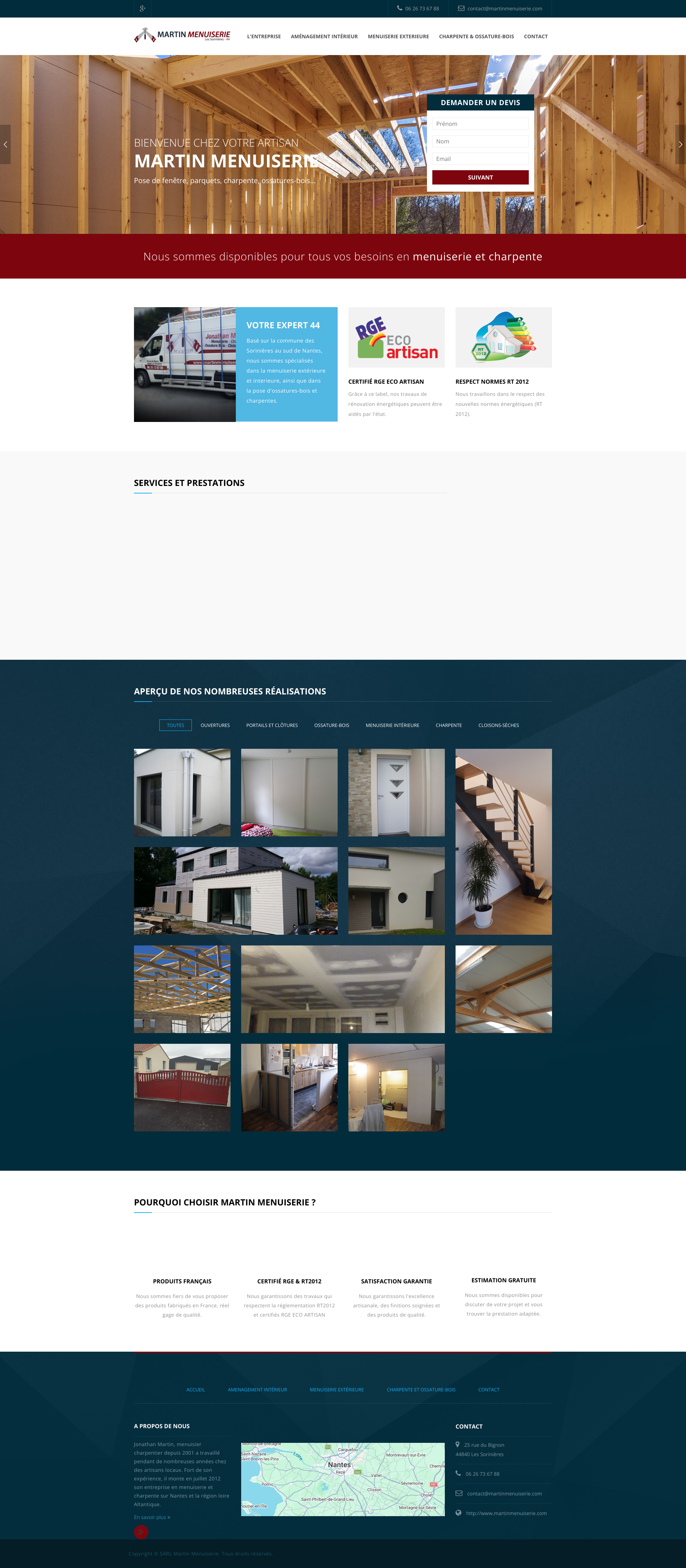 Aperçu du site