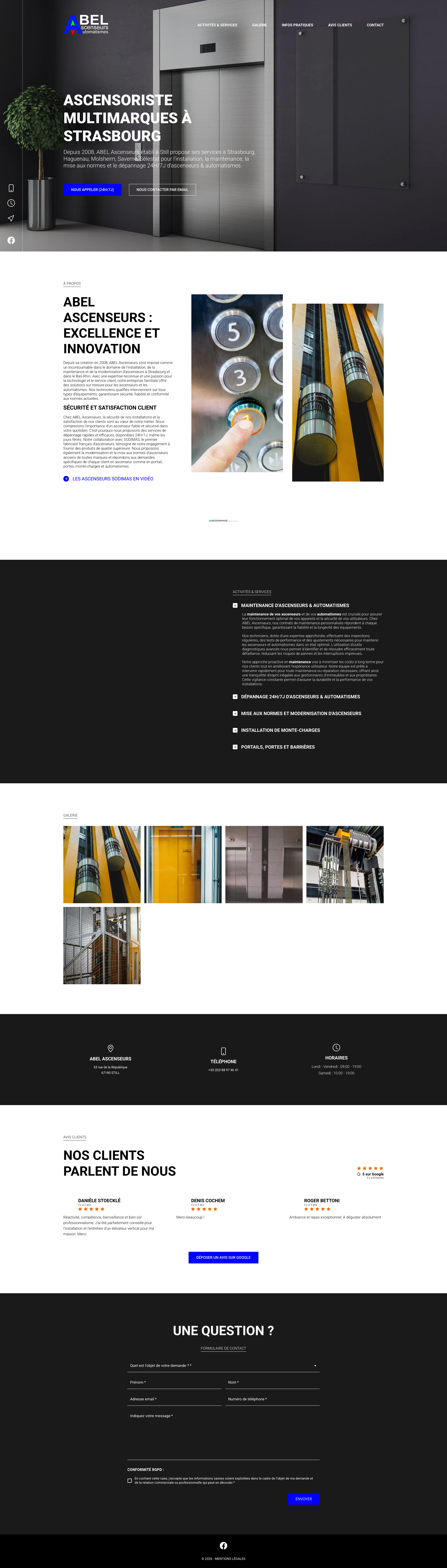 Aperçu du site