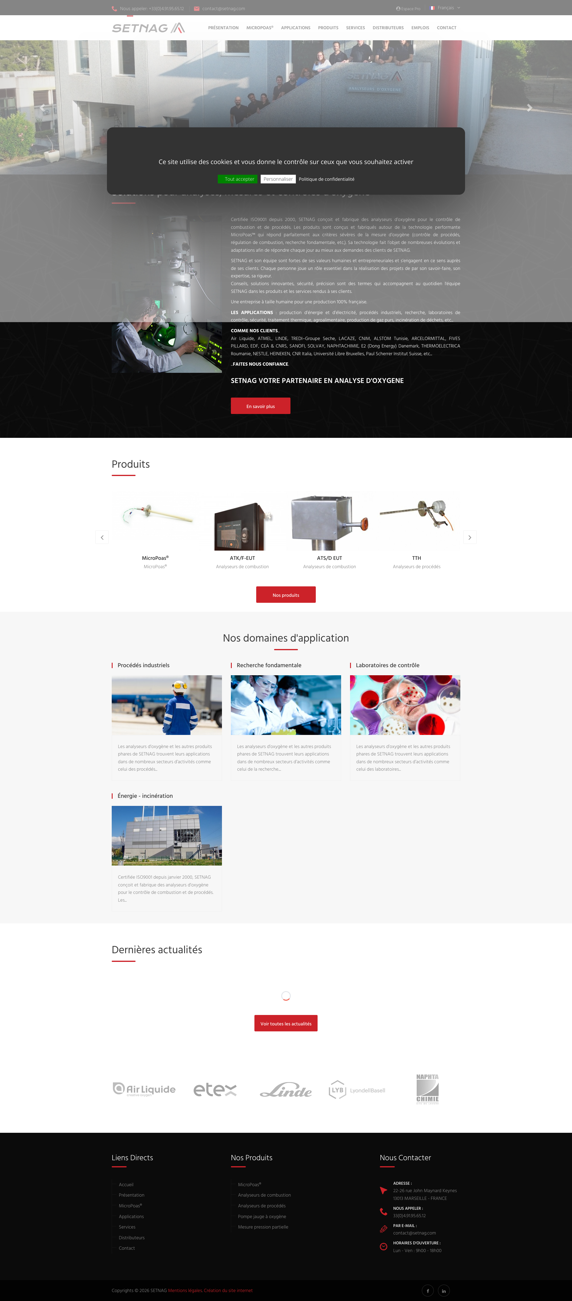 Aperçu du site