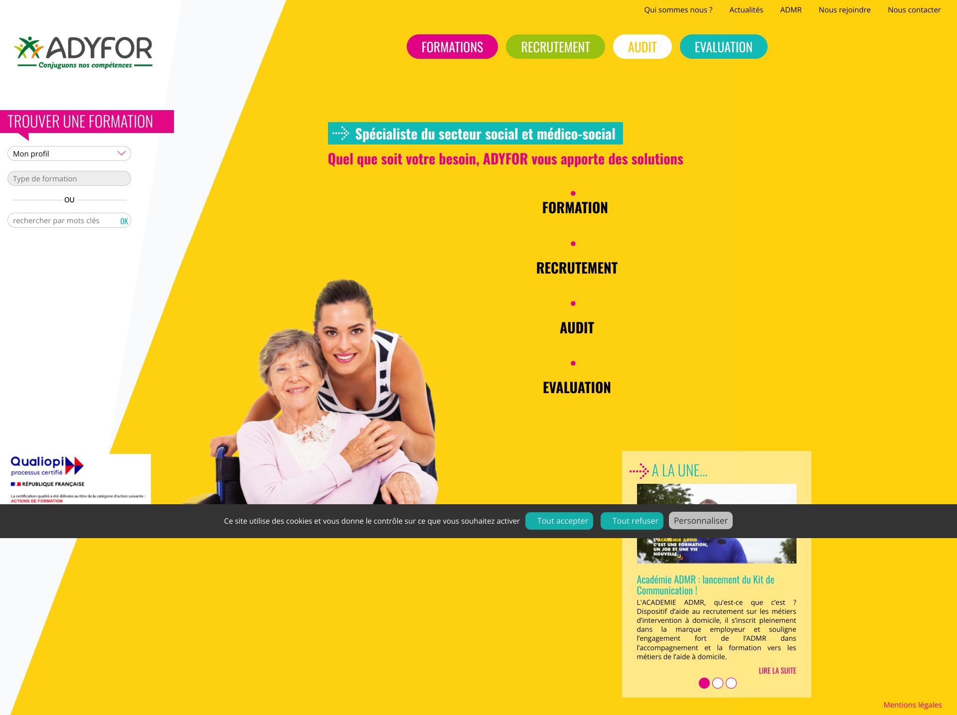 Aperçu du site