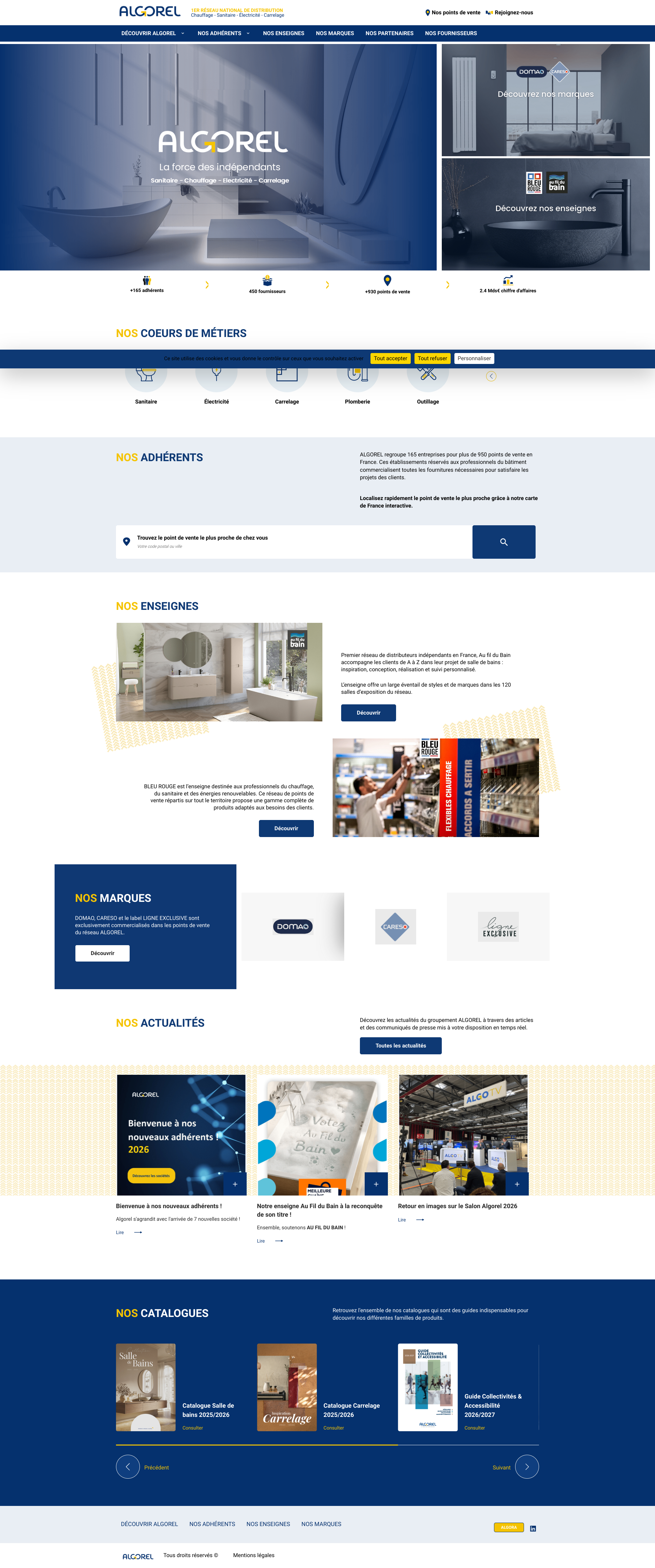 Aperçu du site