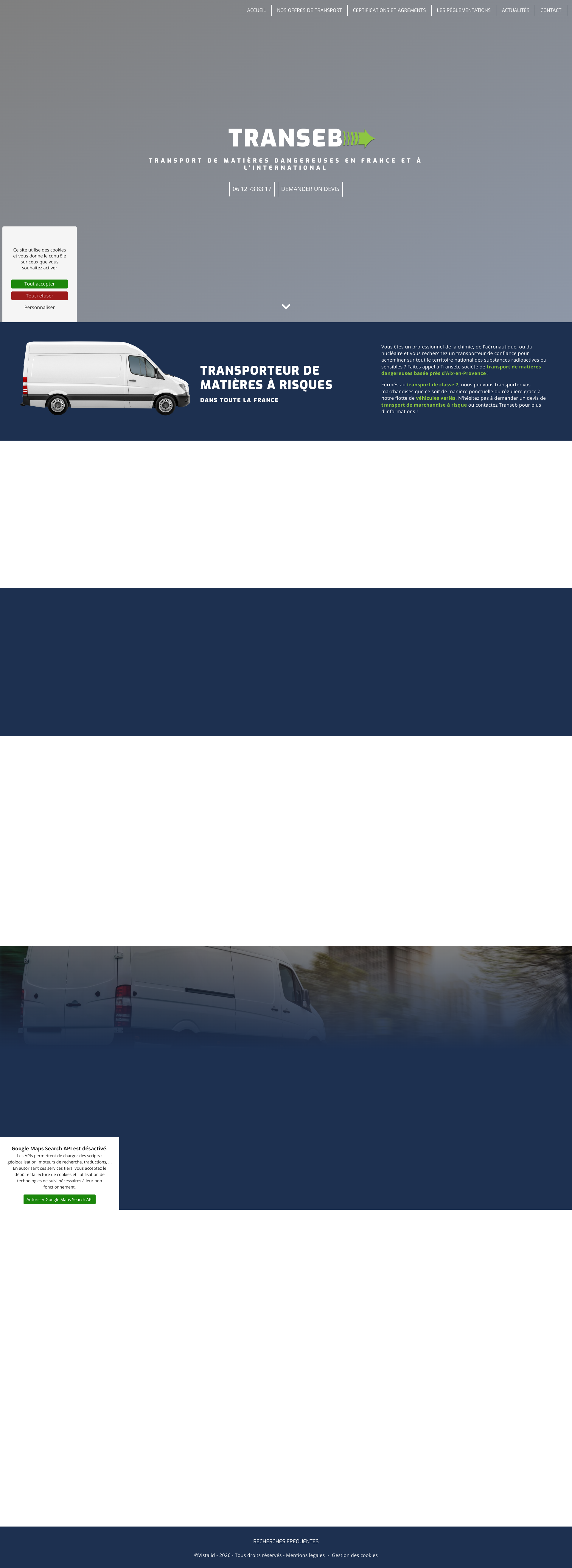 Aperçu du site