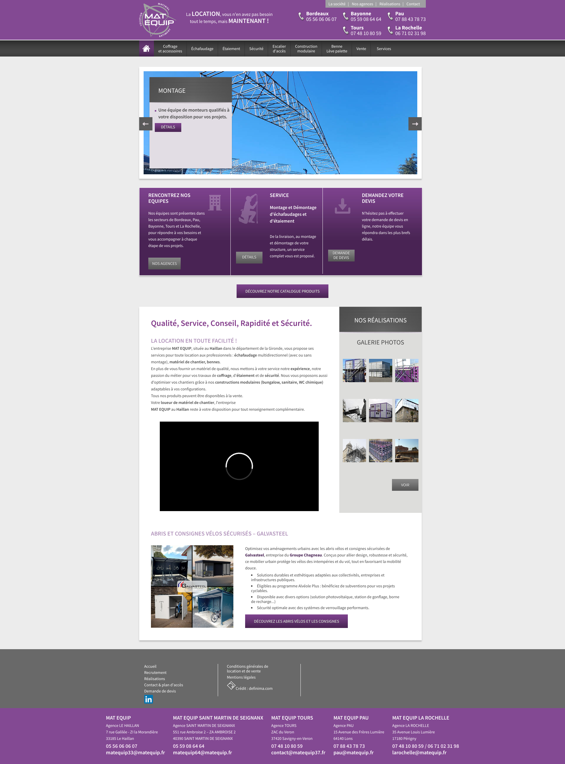 Aperçu du site