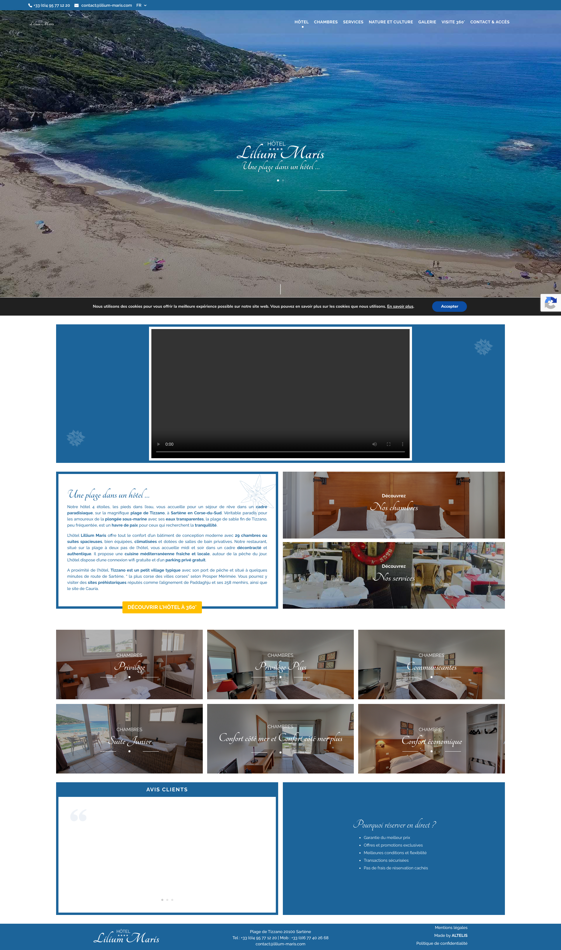 Aperçu du site