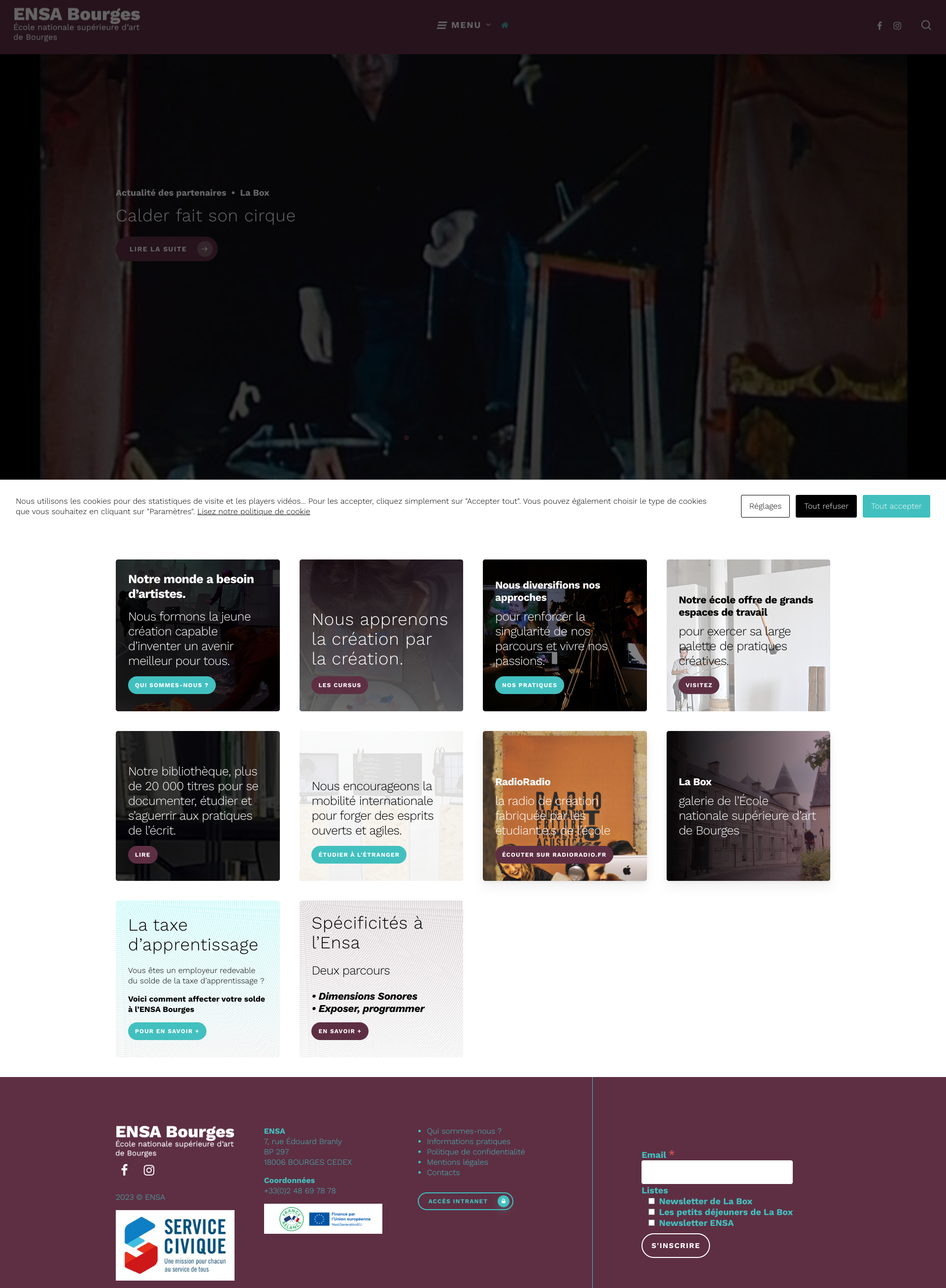 Aperçu du site