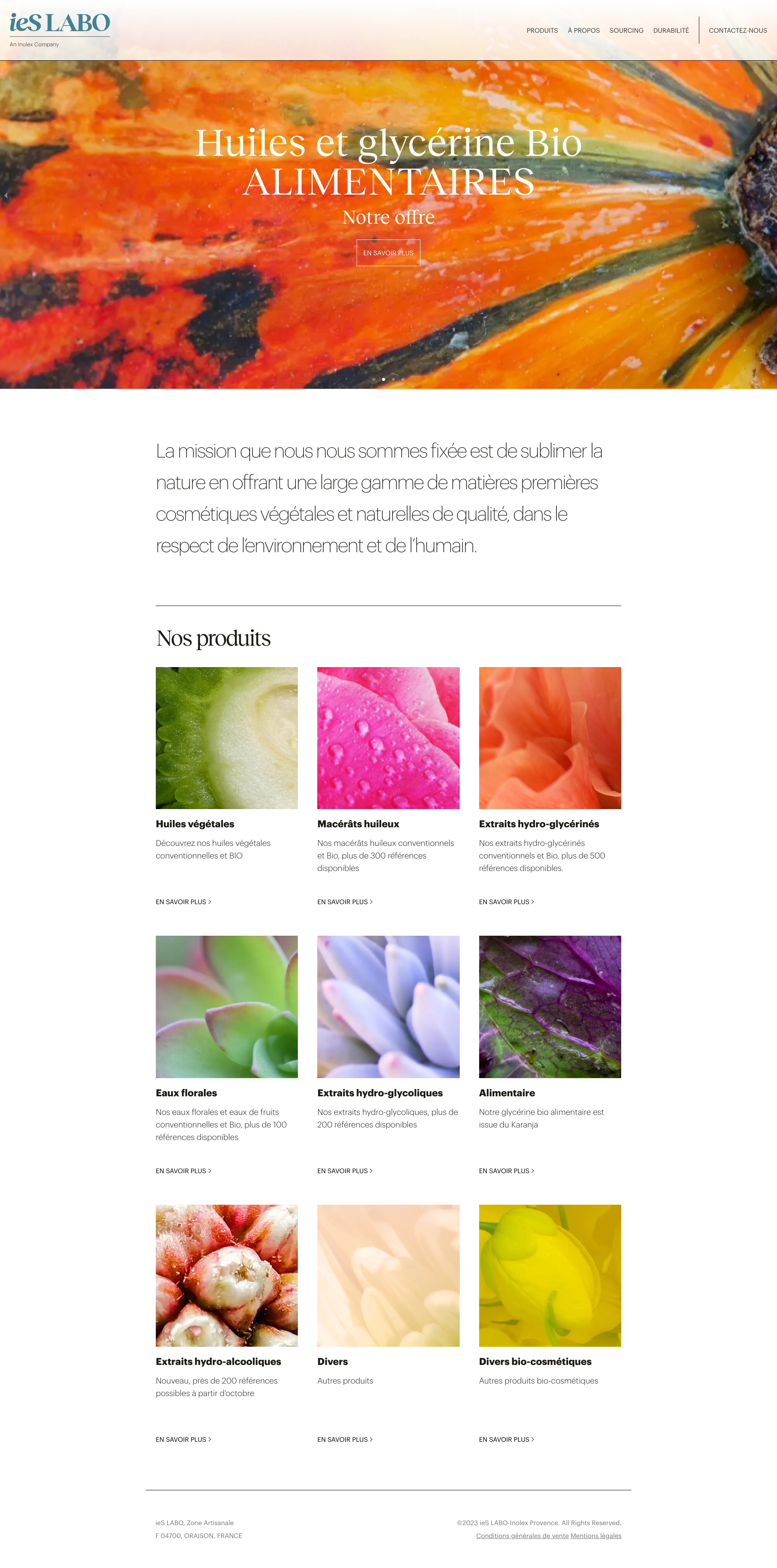 Aperçu du site