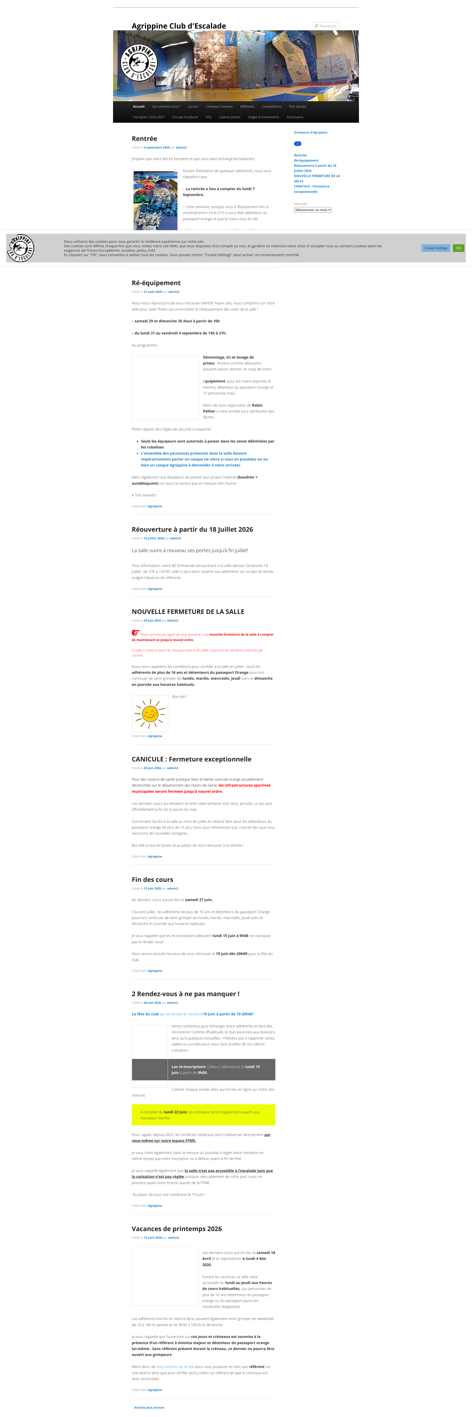 Aperçu du site
