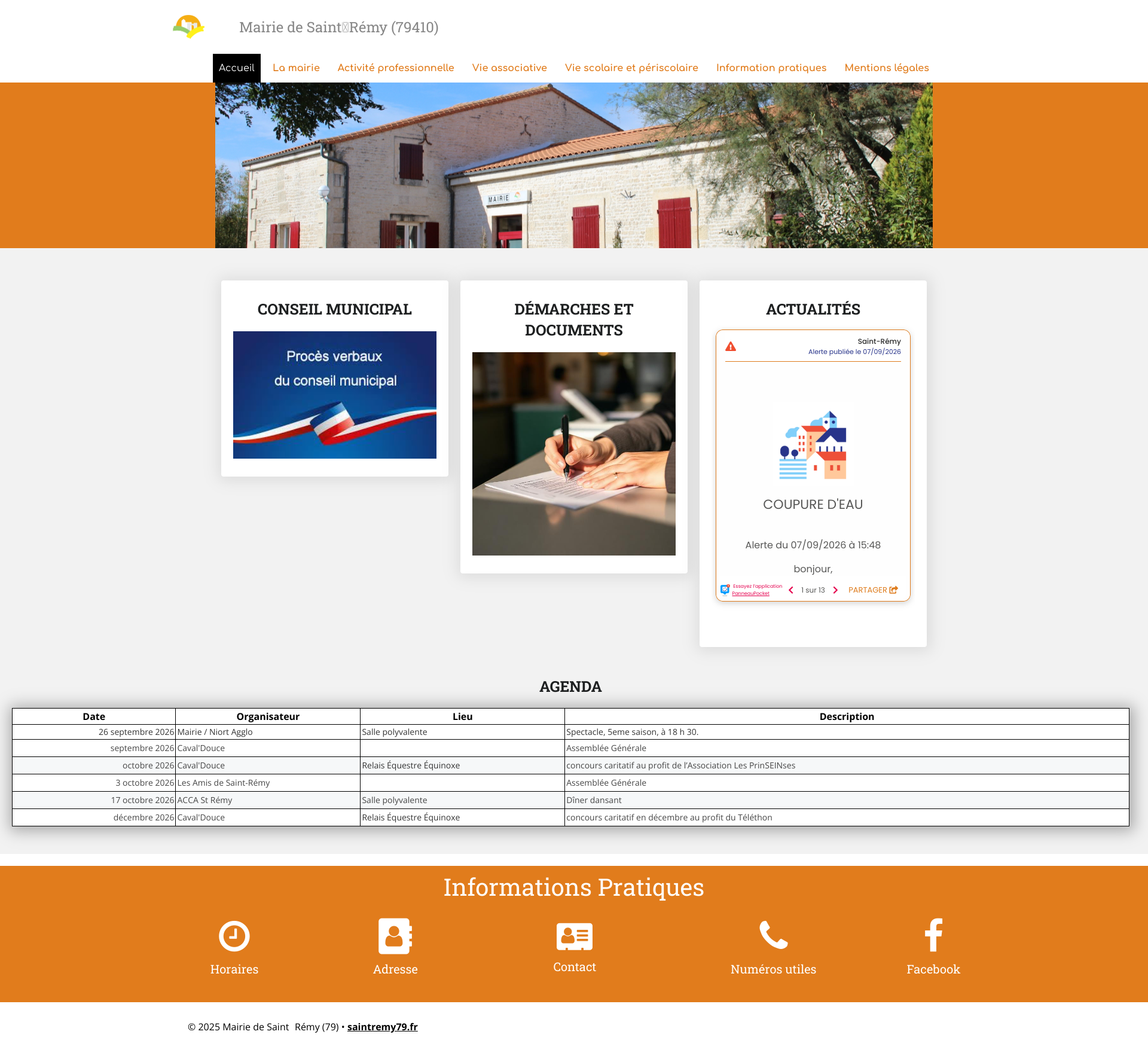 Aperçu du site