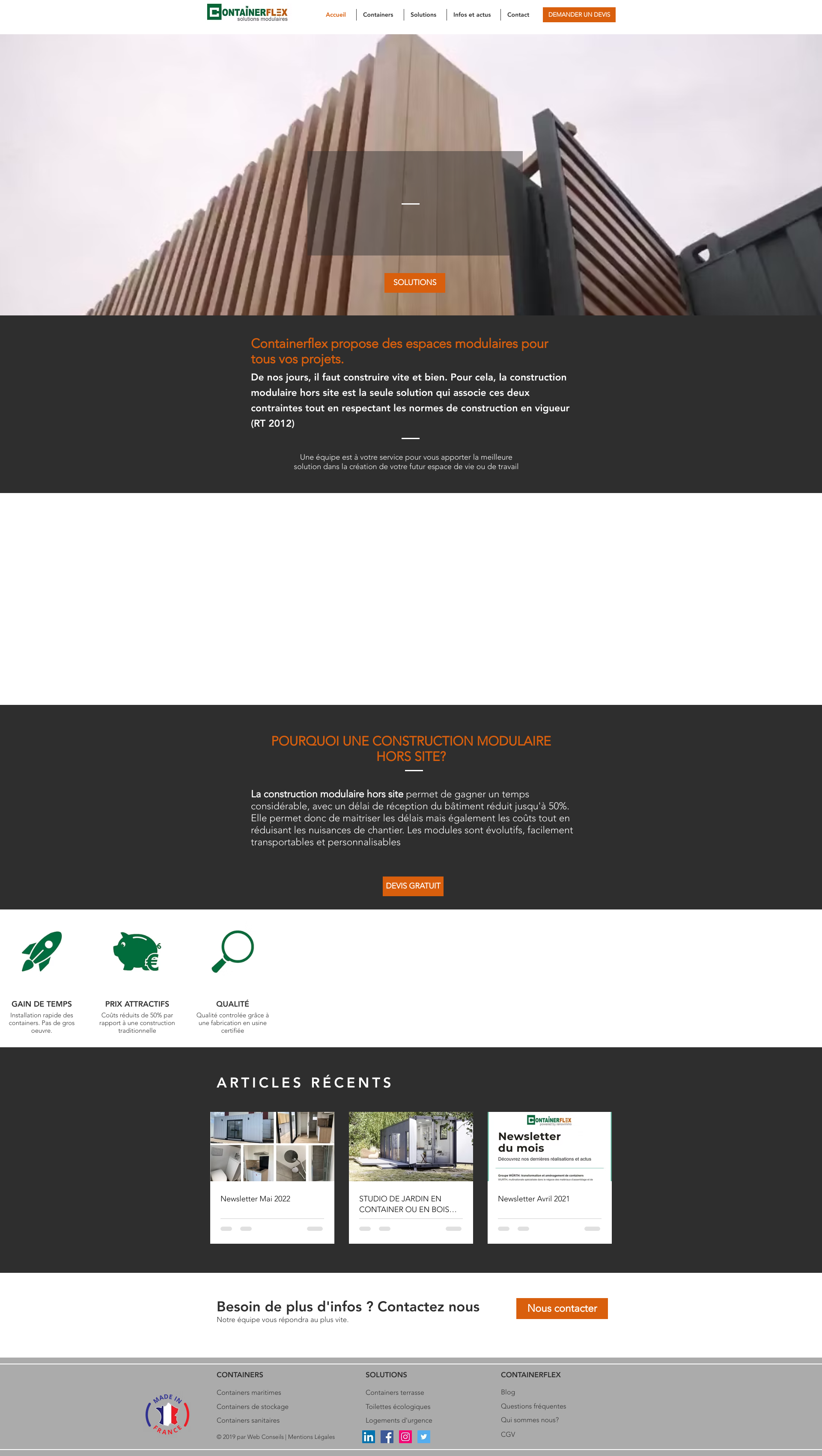 Aperçu du site