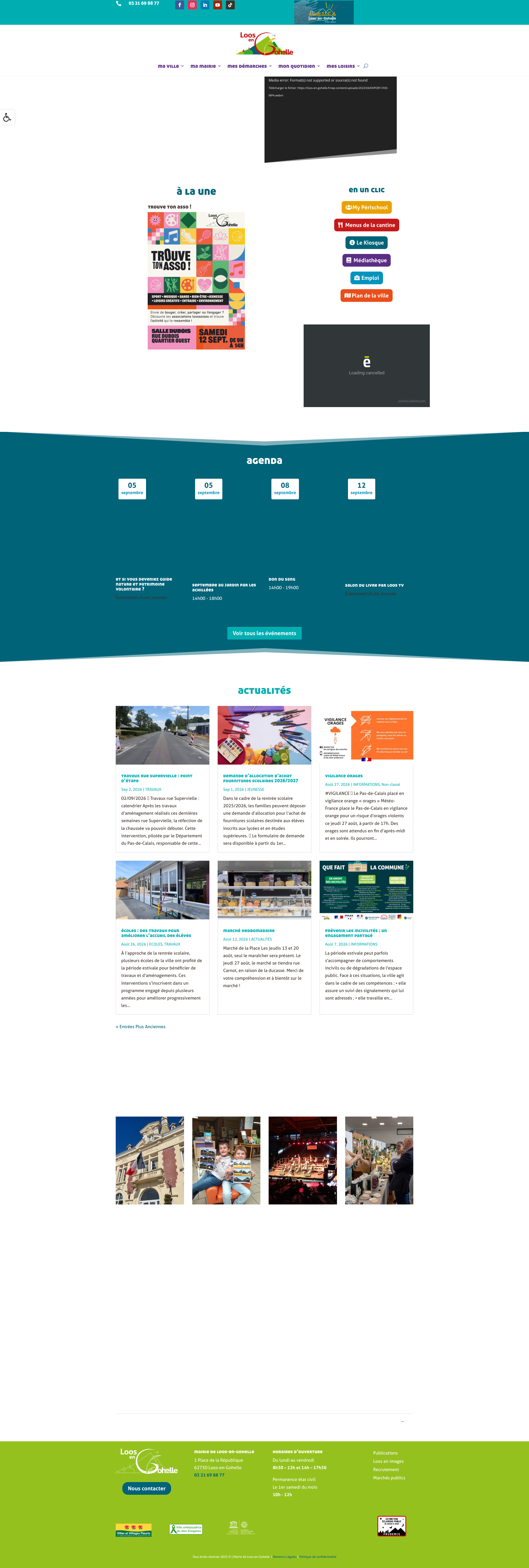 Aperçu du site