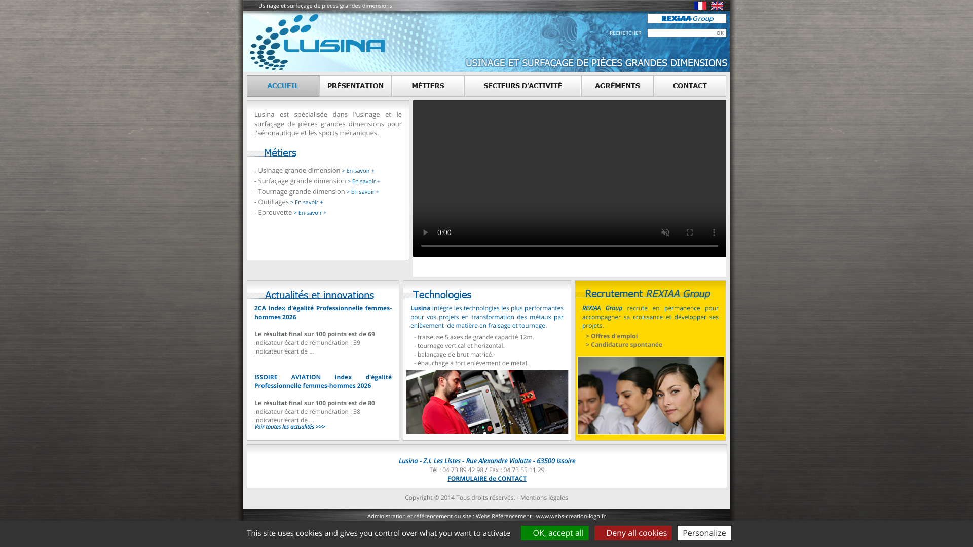 Aperçu du site
