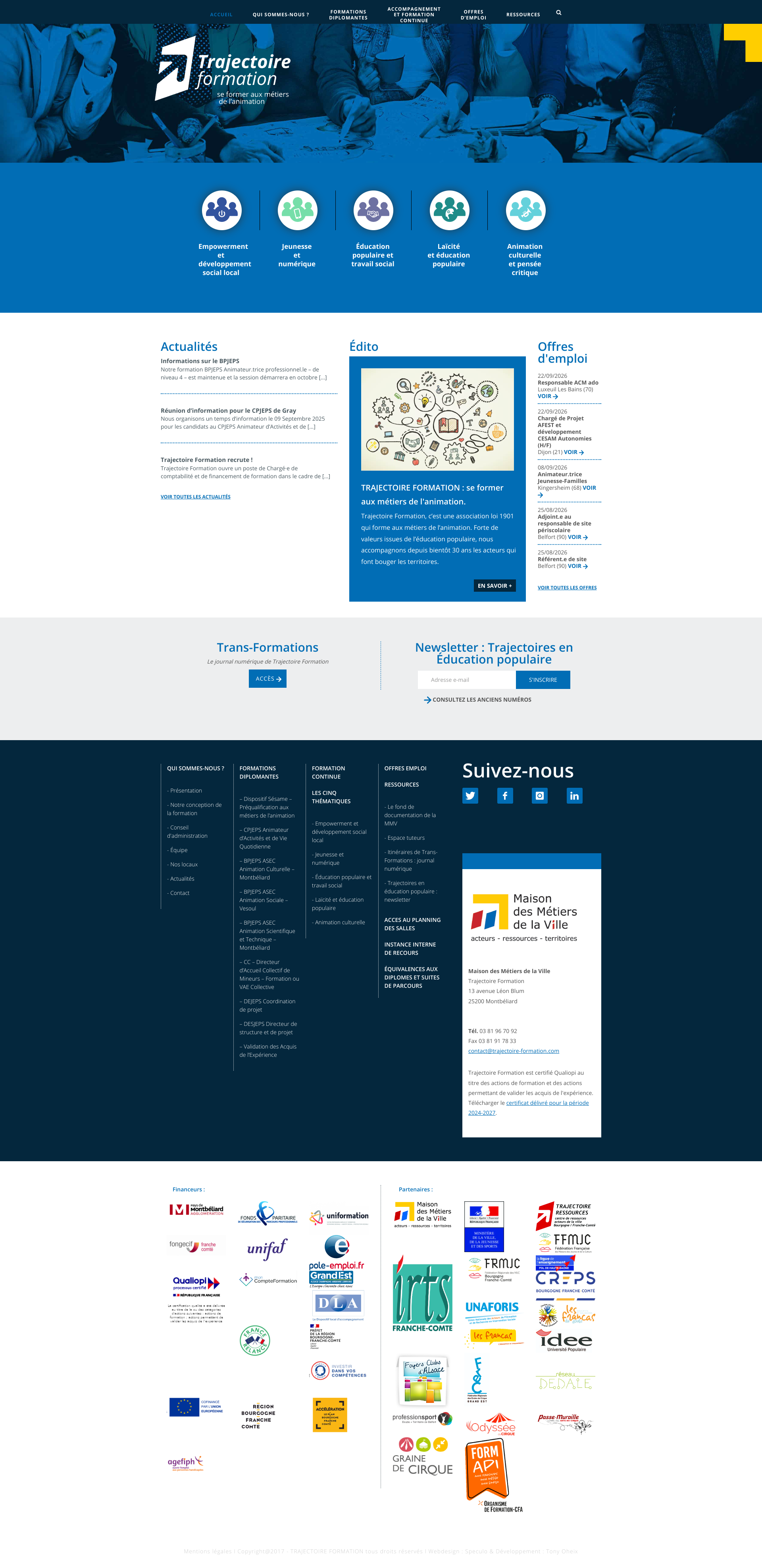 Aperçu du site