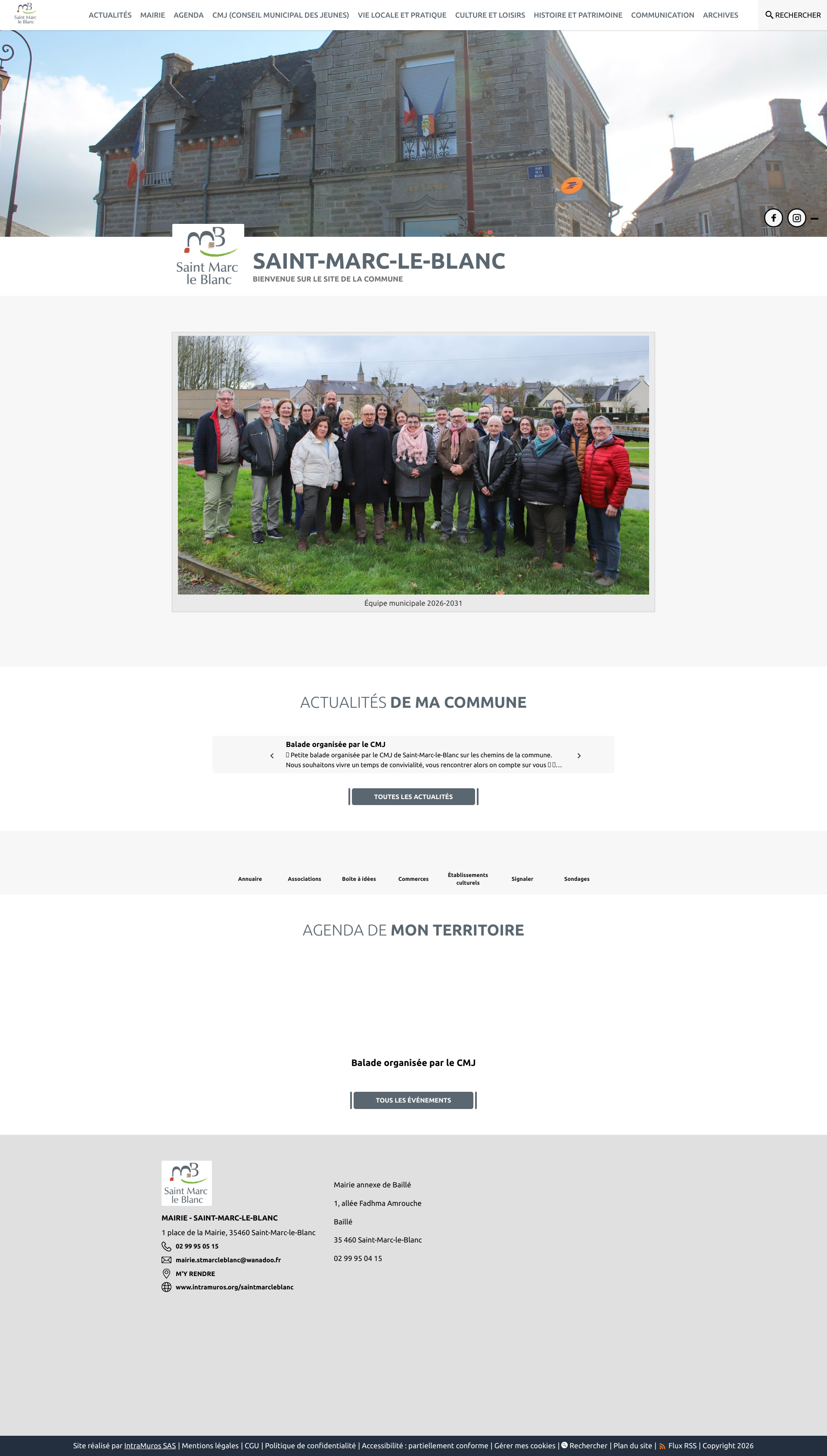 Aperçu du site
