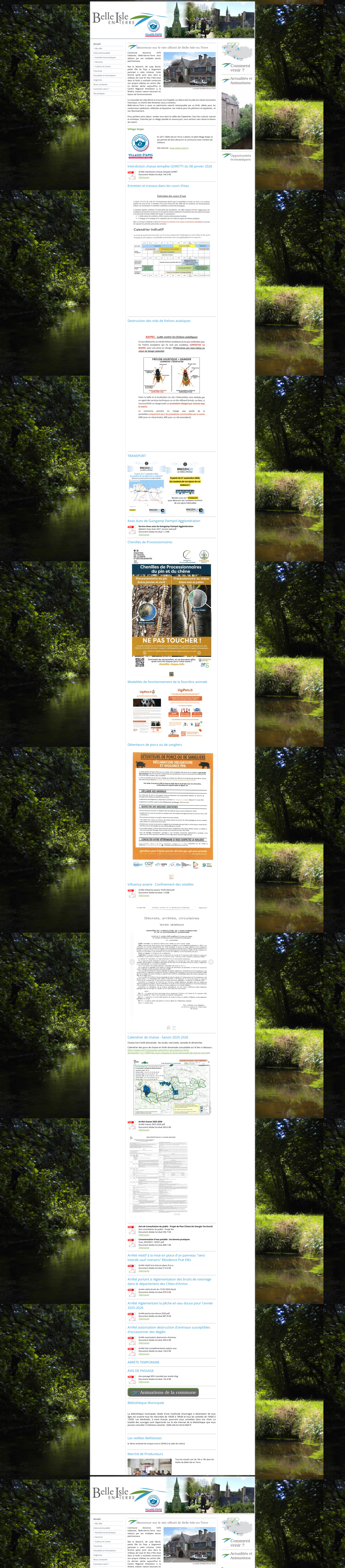 Aperçu du site
