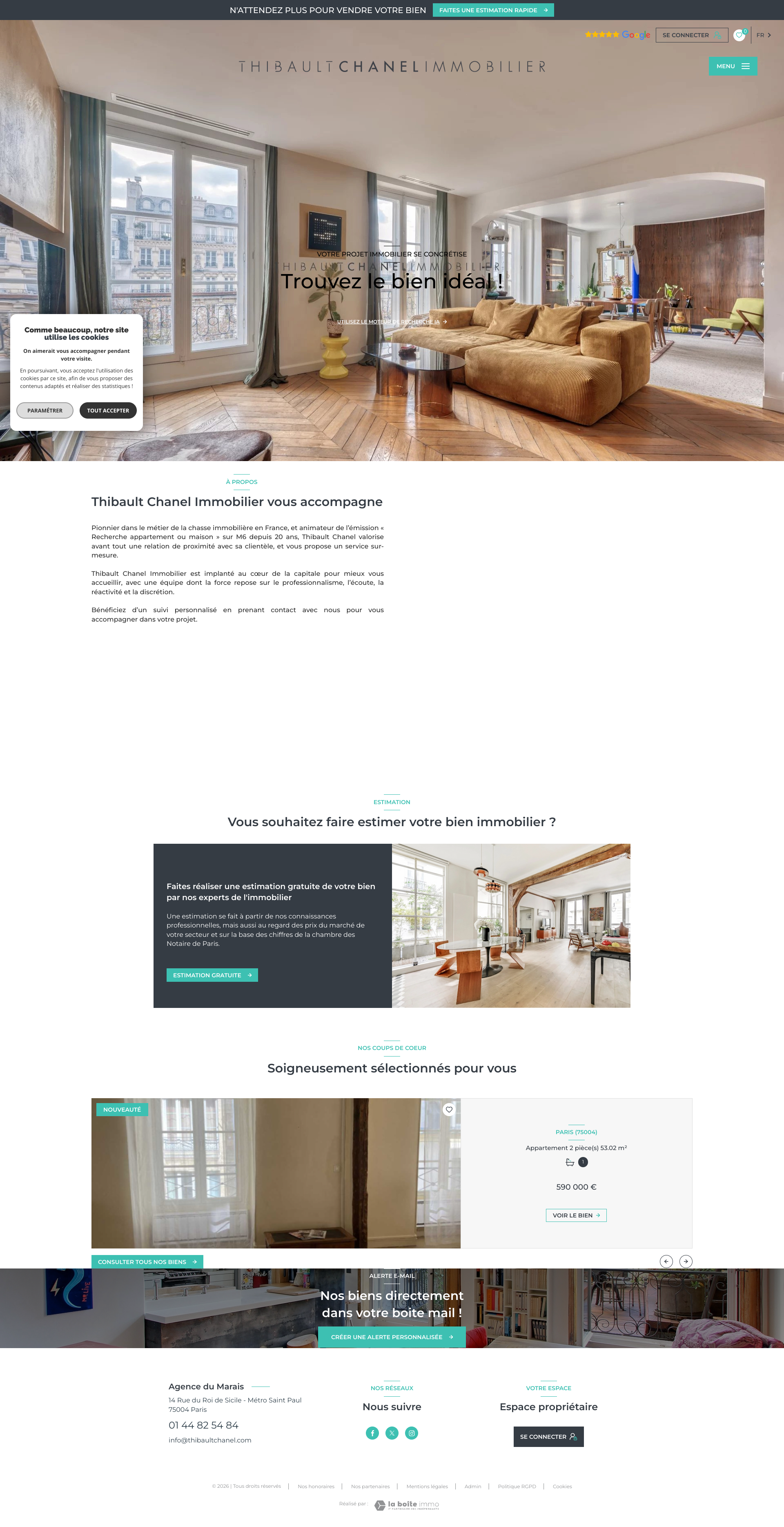 Aperçu du site