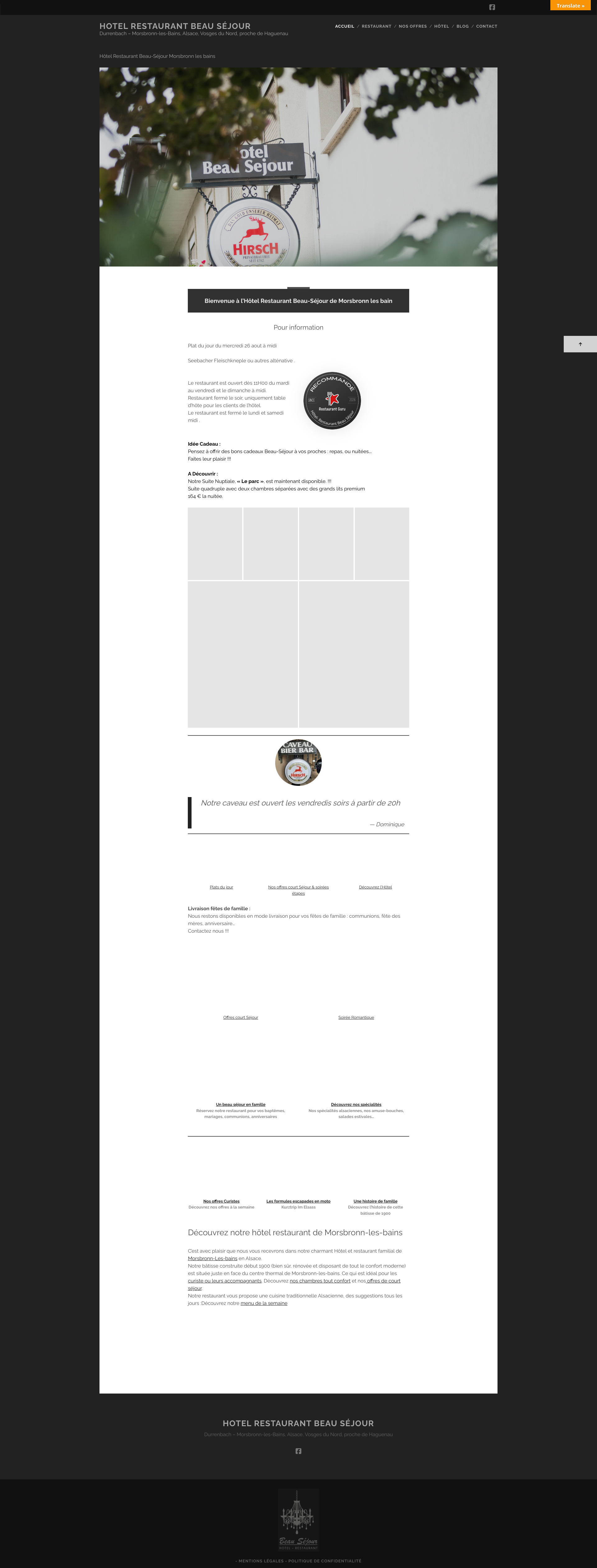 Aperçu du site