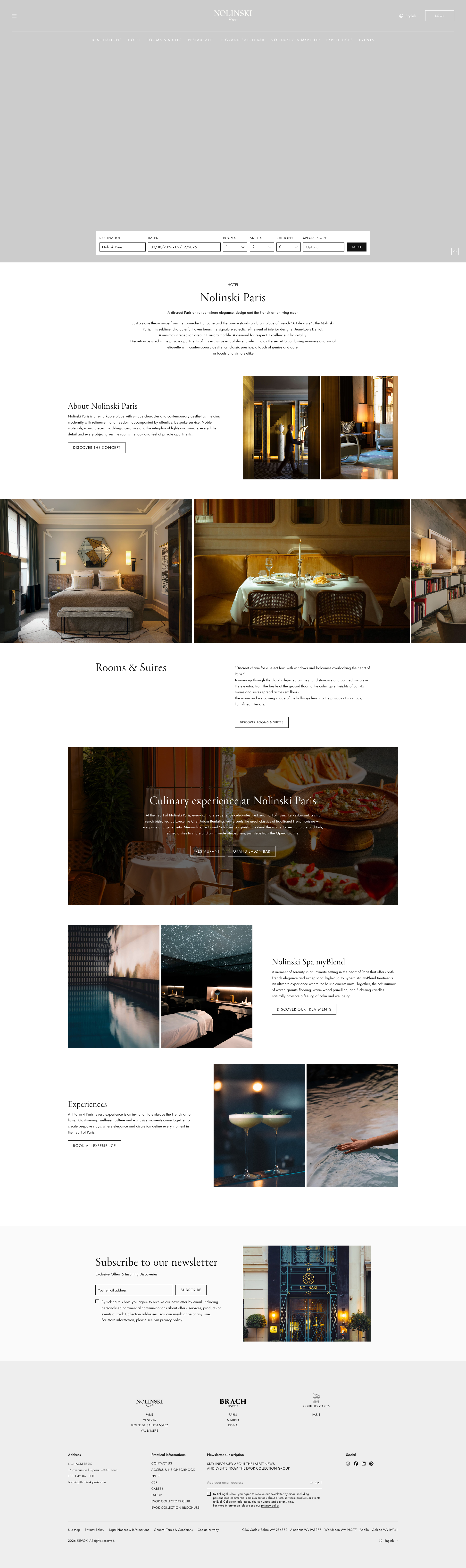 Aperçu du site