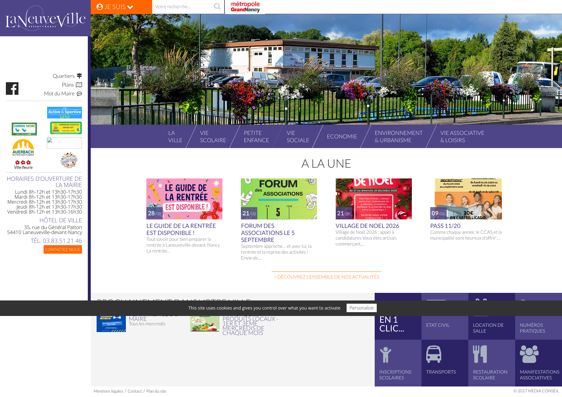 Aperçu du site