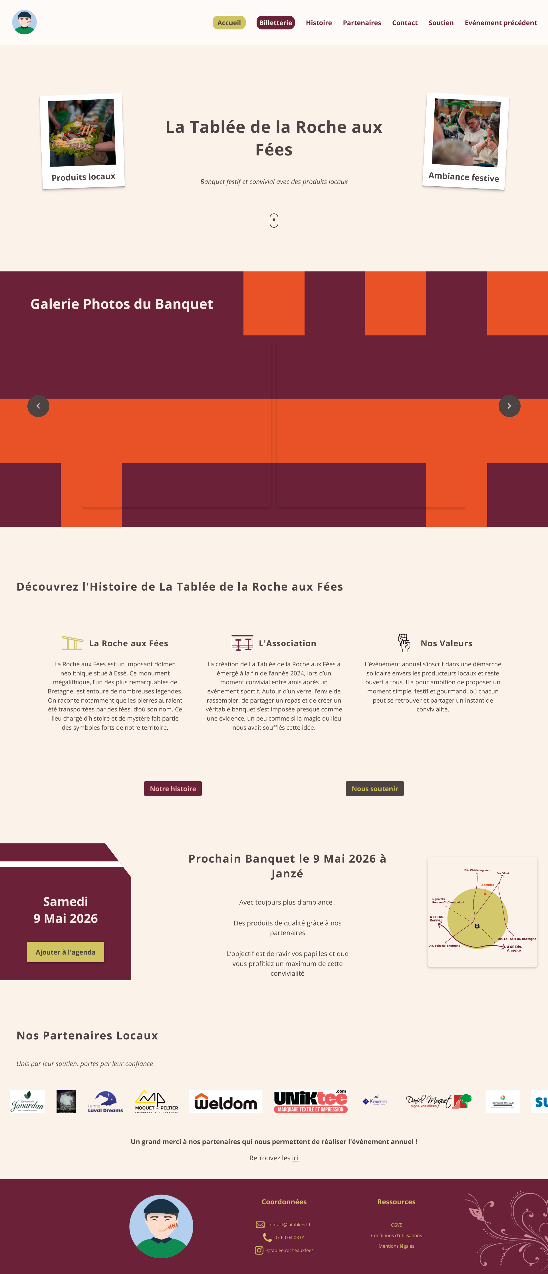Aperçu du site