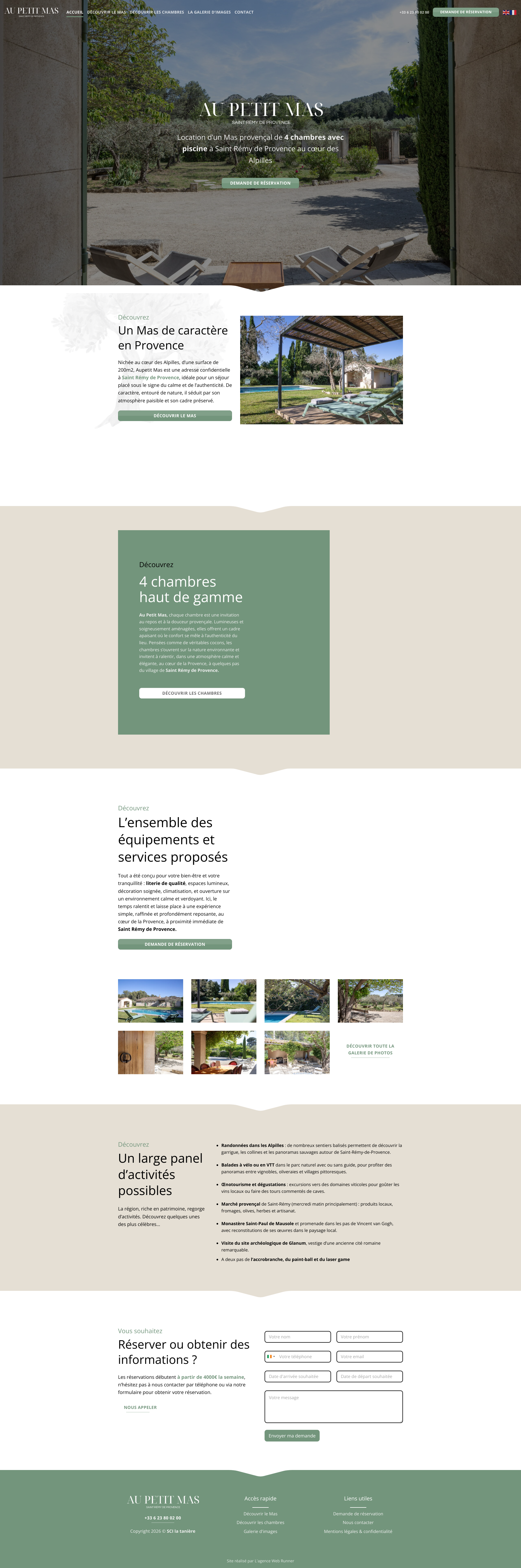 Aperçu du site