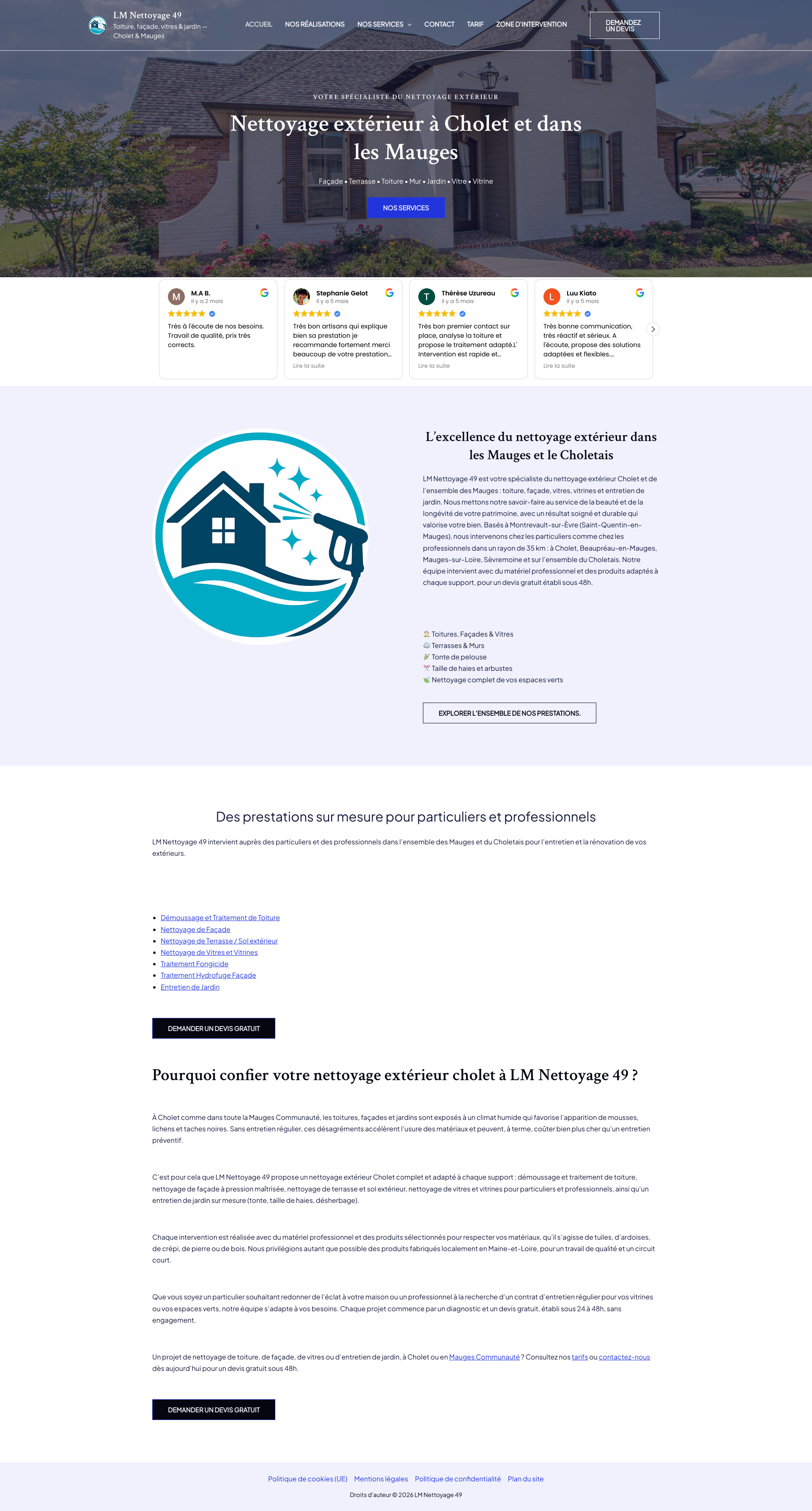 Aperçu du site