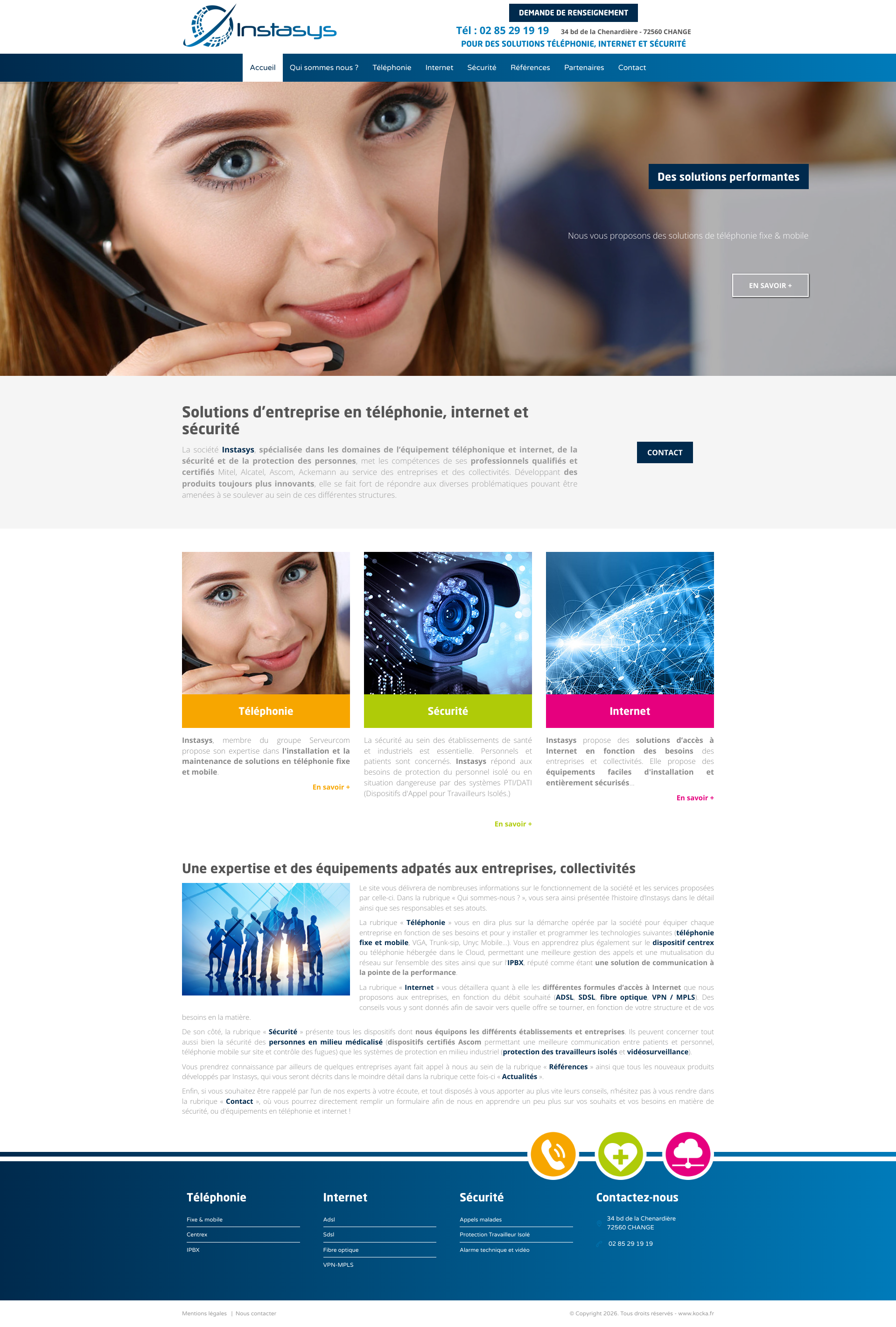 Aperçu du site