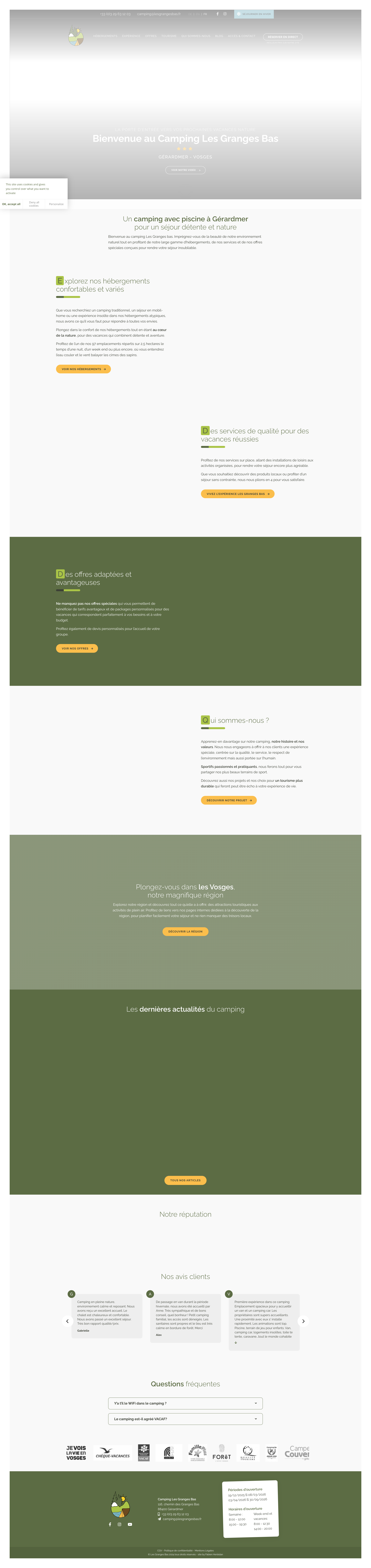 Aperçu du site