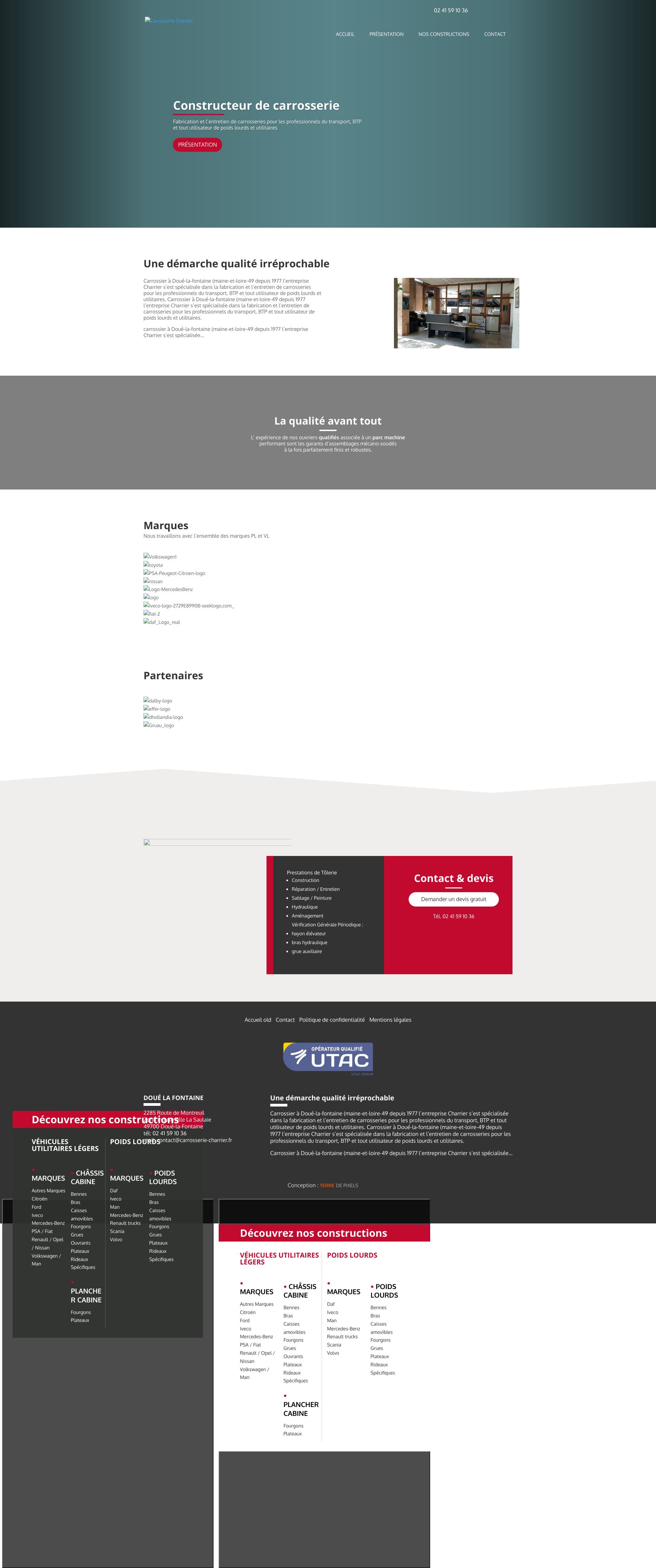 Aperçu du site