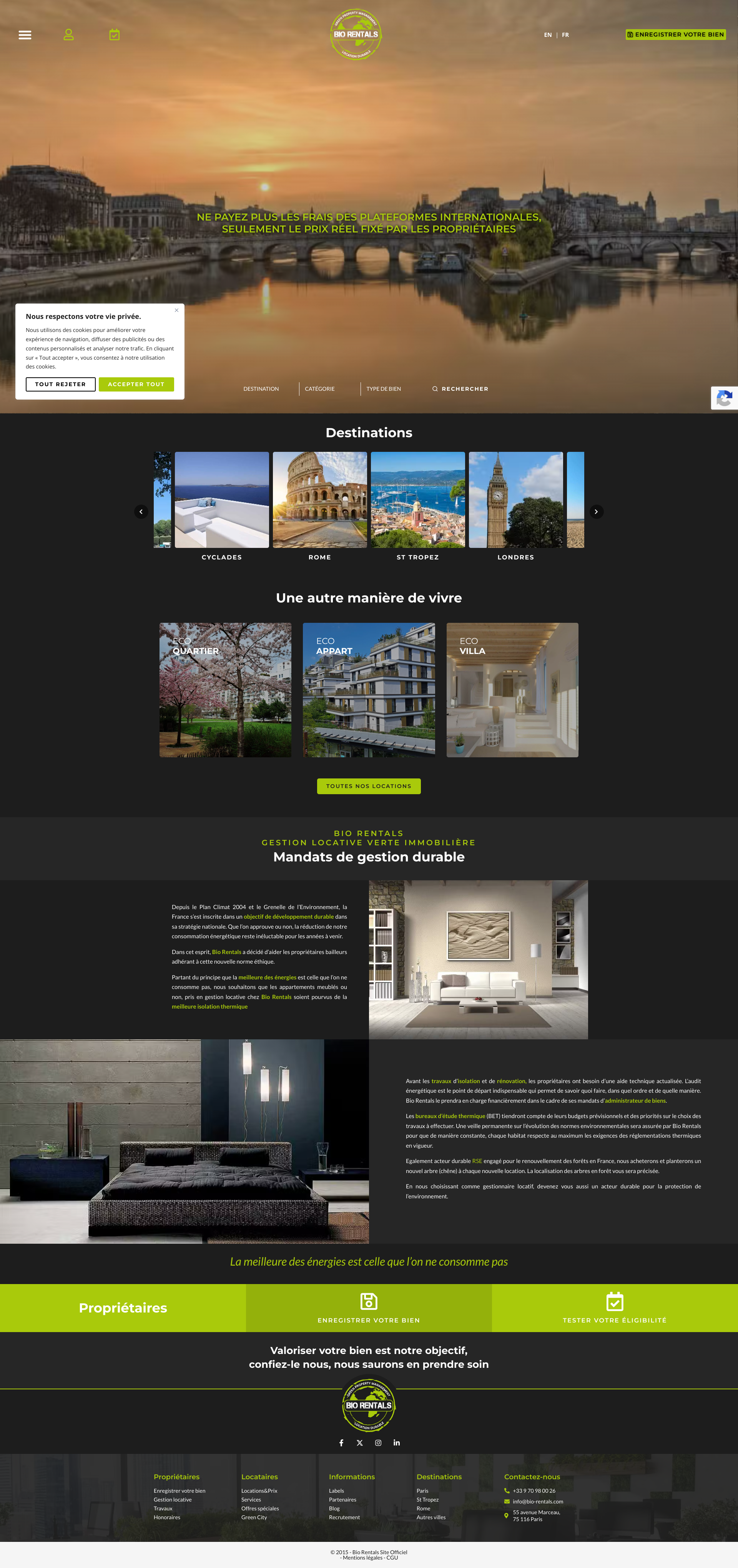 Aperçu du site