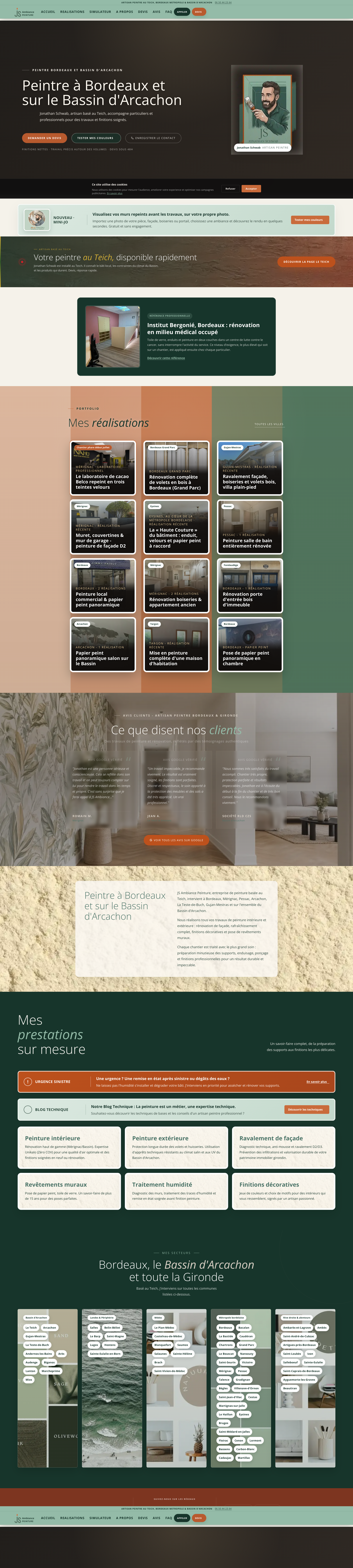 Aperçu du site