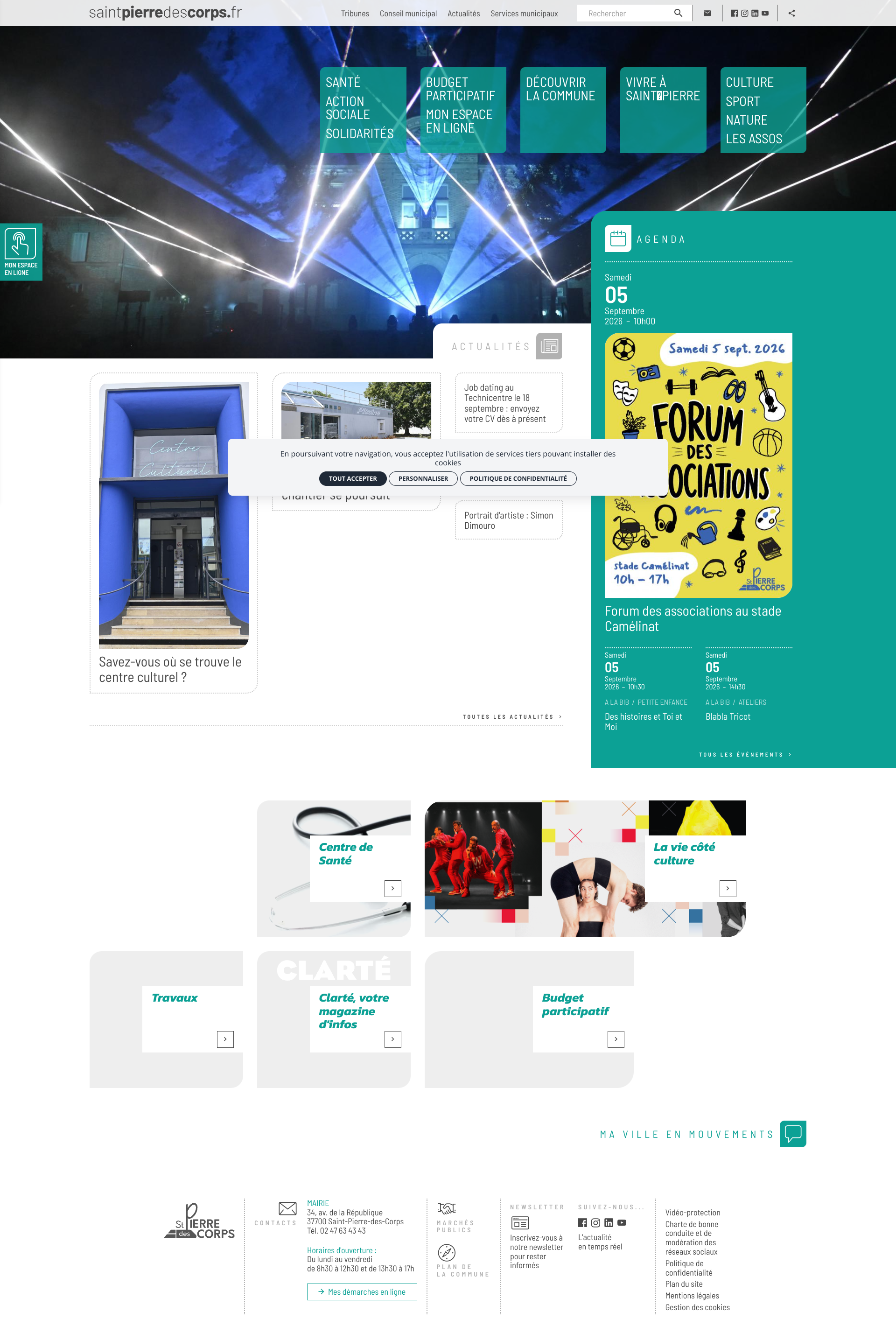 Aperçu du site