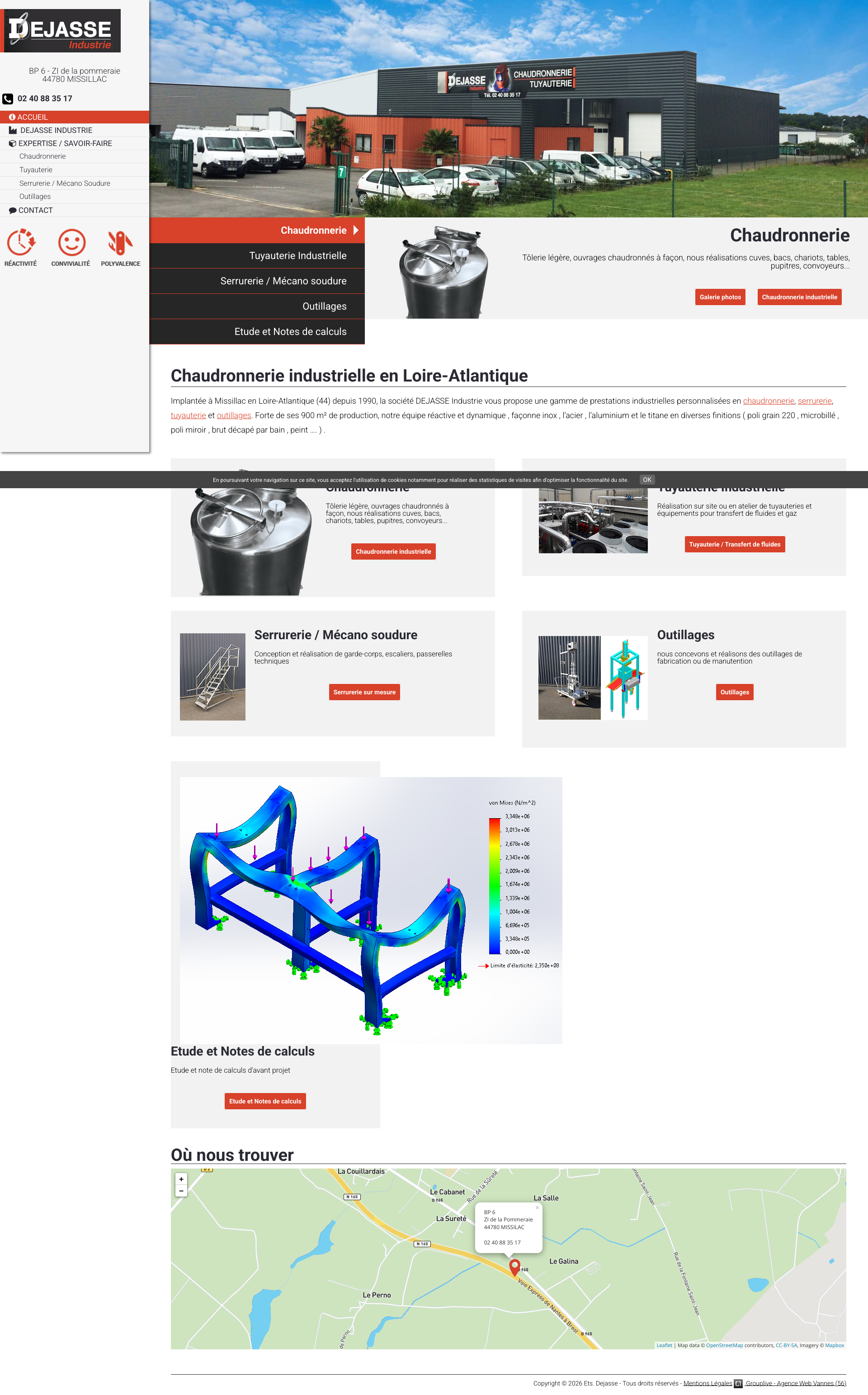 Aperçu du site