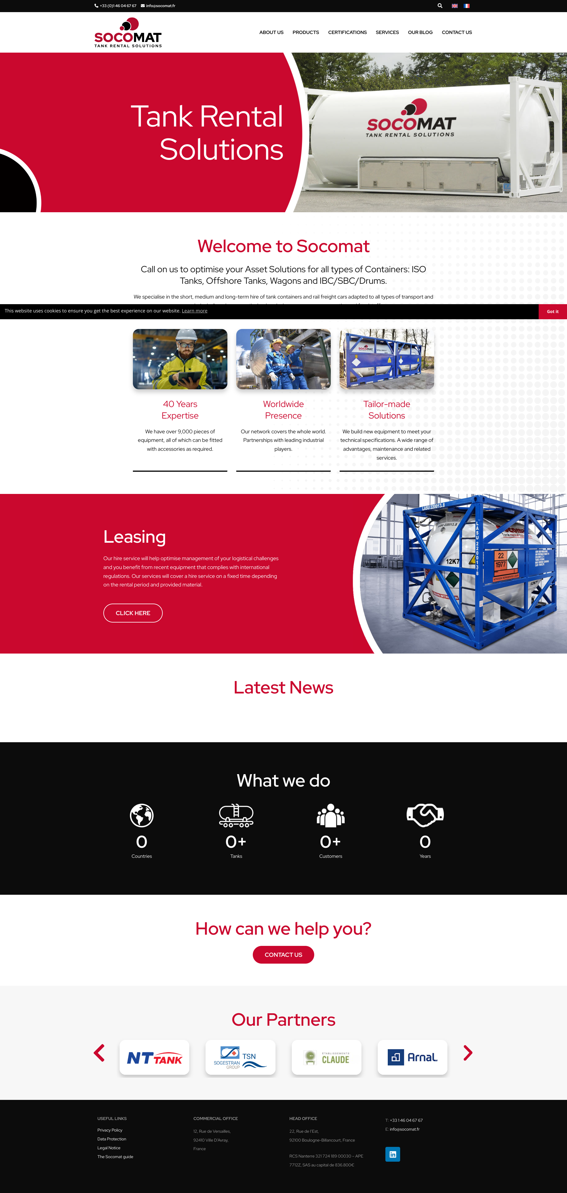 Aperçu du site