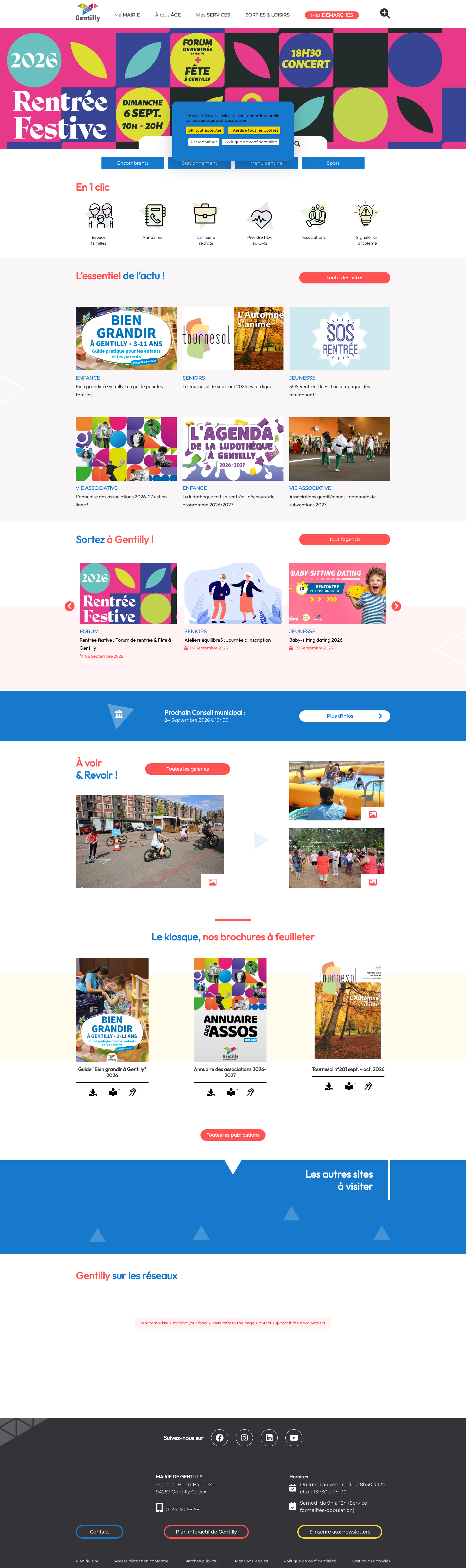 Aperçu du site